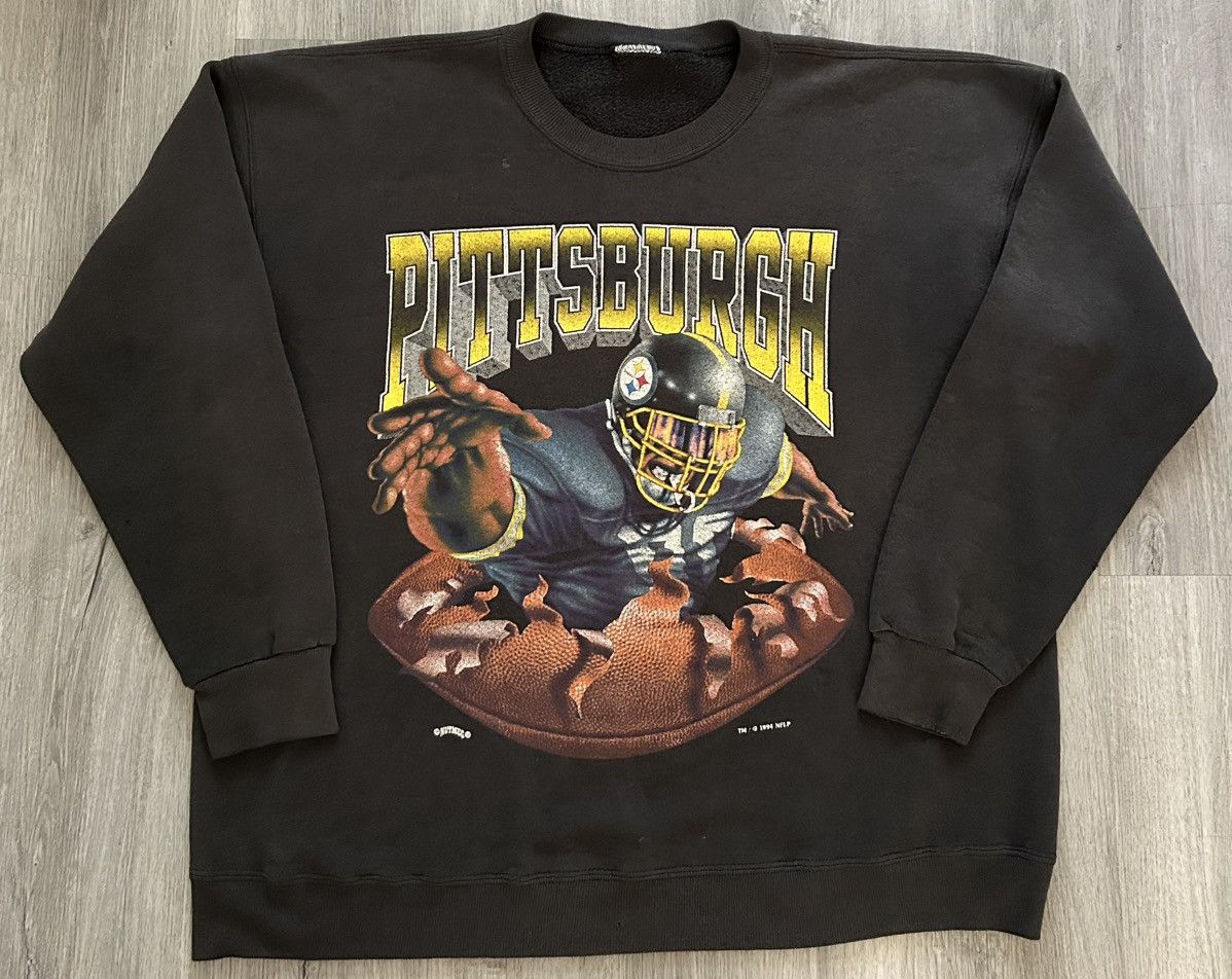Nutmeg Vintage 1994 Pittsburgh Steelers NFL breakthrough crewneck Size US XL / EU 56 / 4 - 1 Thumbnail