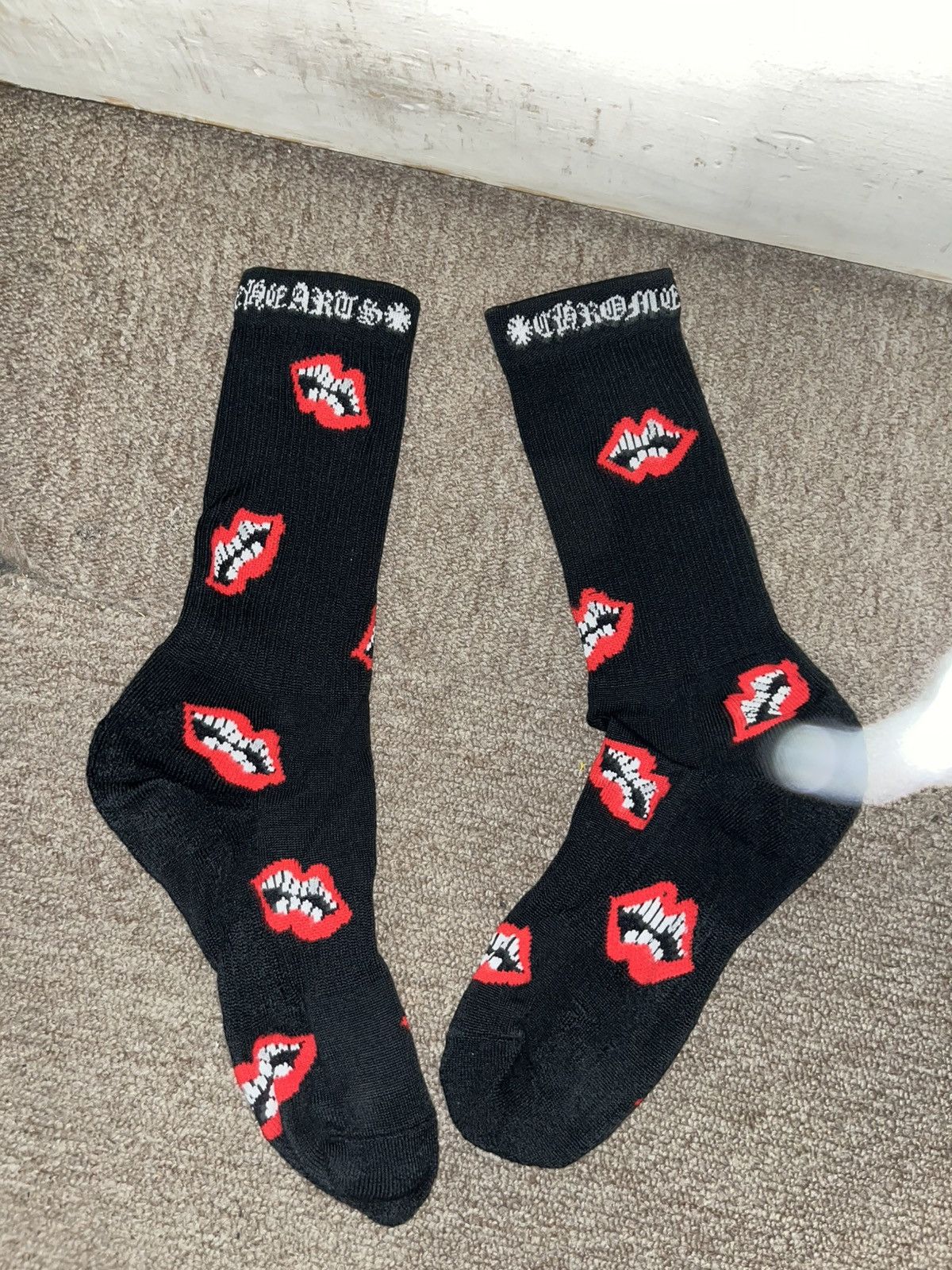 Chrome Hearts Chrome Heart Lip Sock Large Black Size ONE SIZE - 5 Thumbnail