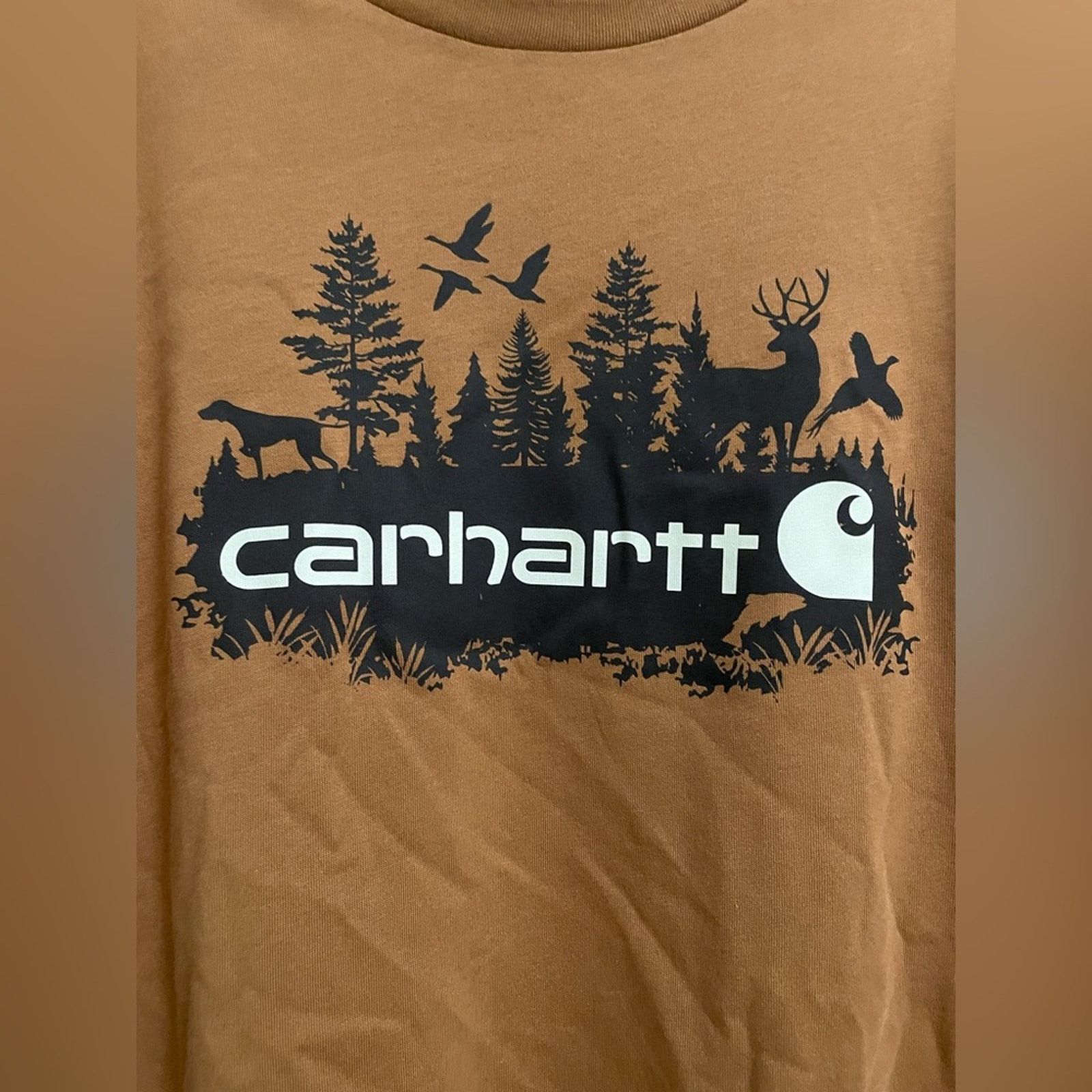Carhartt Carhartt Boys L Long Sleeve Outdoor Graphic Tee Brown Size US S / EU 44-46 / 1 - 2 Thumbnail