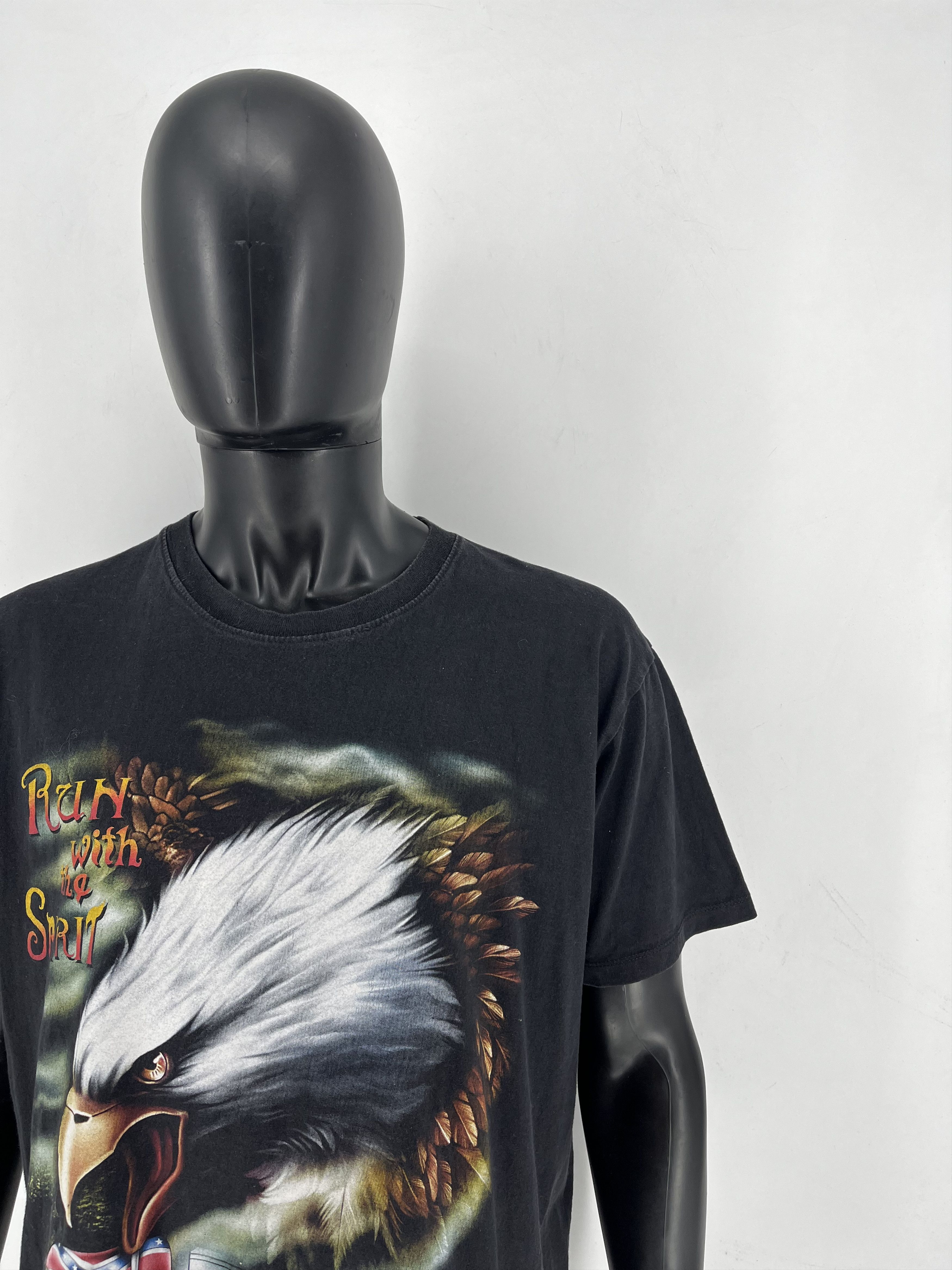 Band Tees Vintage America Eagle On the Sky Double Side Overprinted Tee Size US XL / EU 56 / 4 - 4 Thumbnail