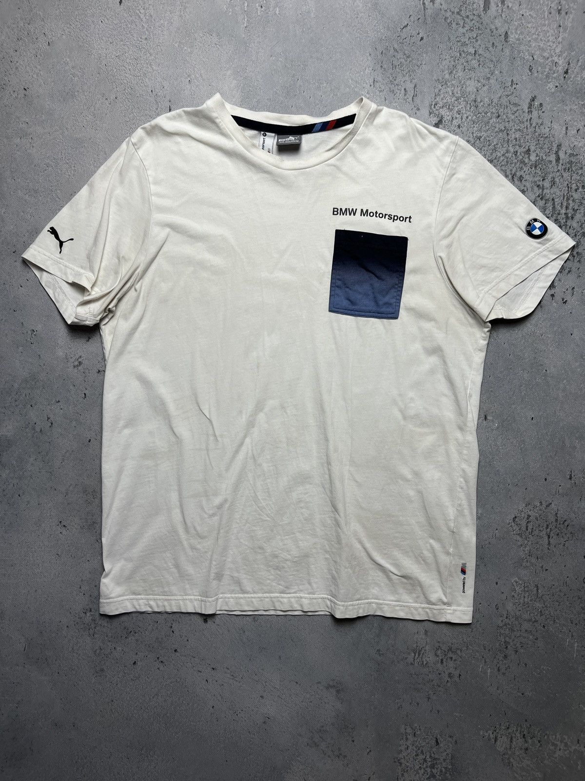 BMW × Puma Rare BMW Motorsport X Puma Pocket White Tshirt Size US XL / EU 56 / 4 - 1 Thumbnail