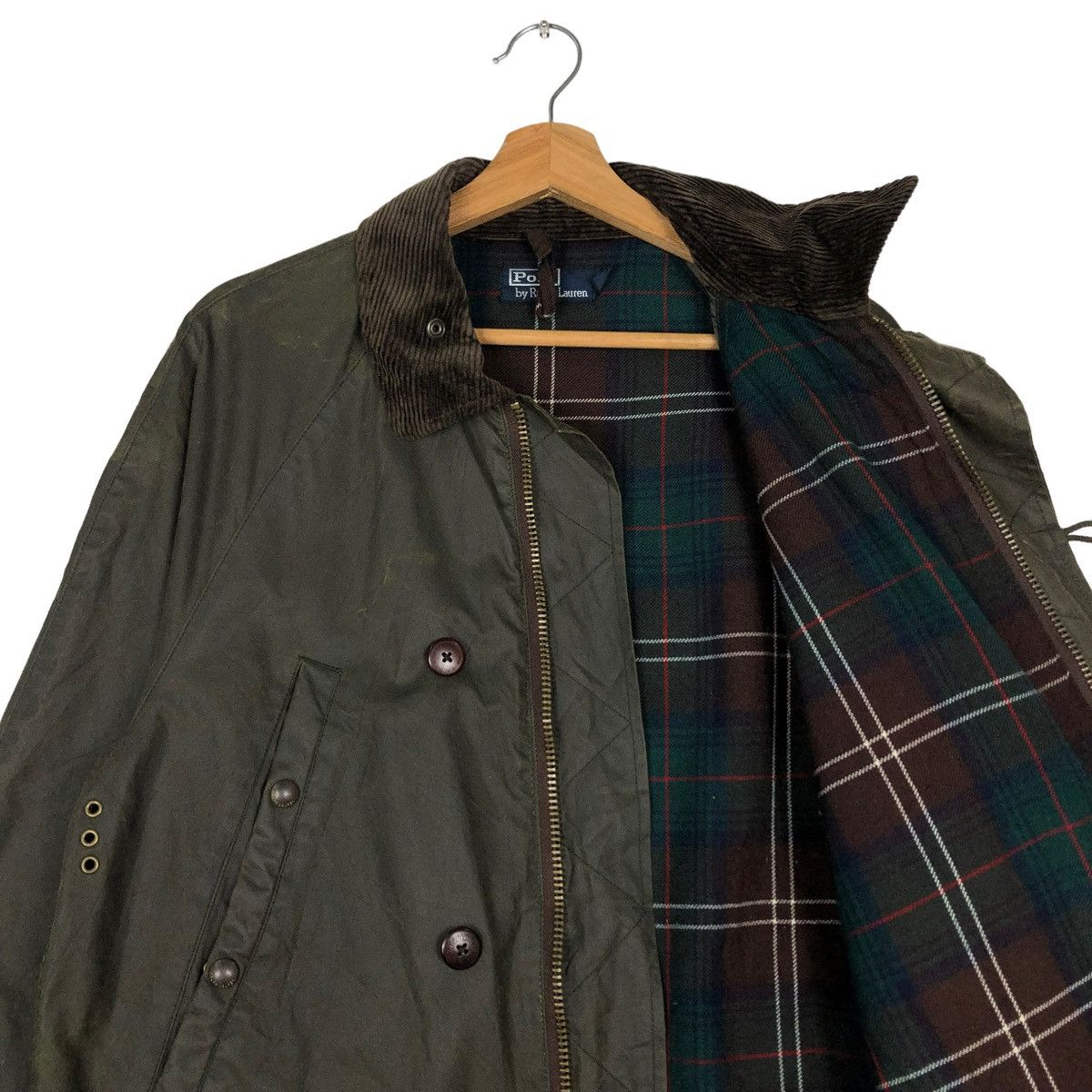 Polo Ralph Lauren VINTAGE HUNTING WAX JACKET BLANKET LINING POLO RALPH LAUREN Size US L / EU 52-54 / 3 - 12 Thumbnail