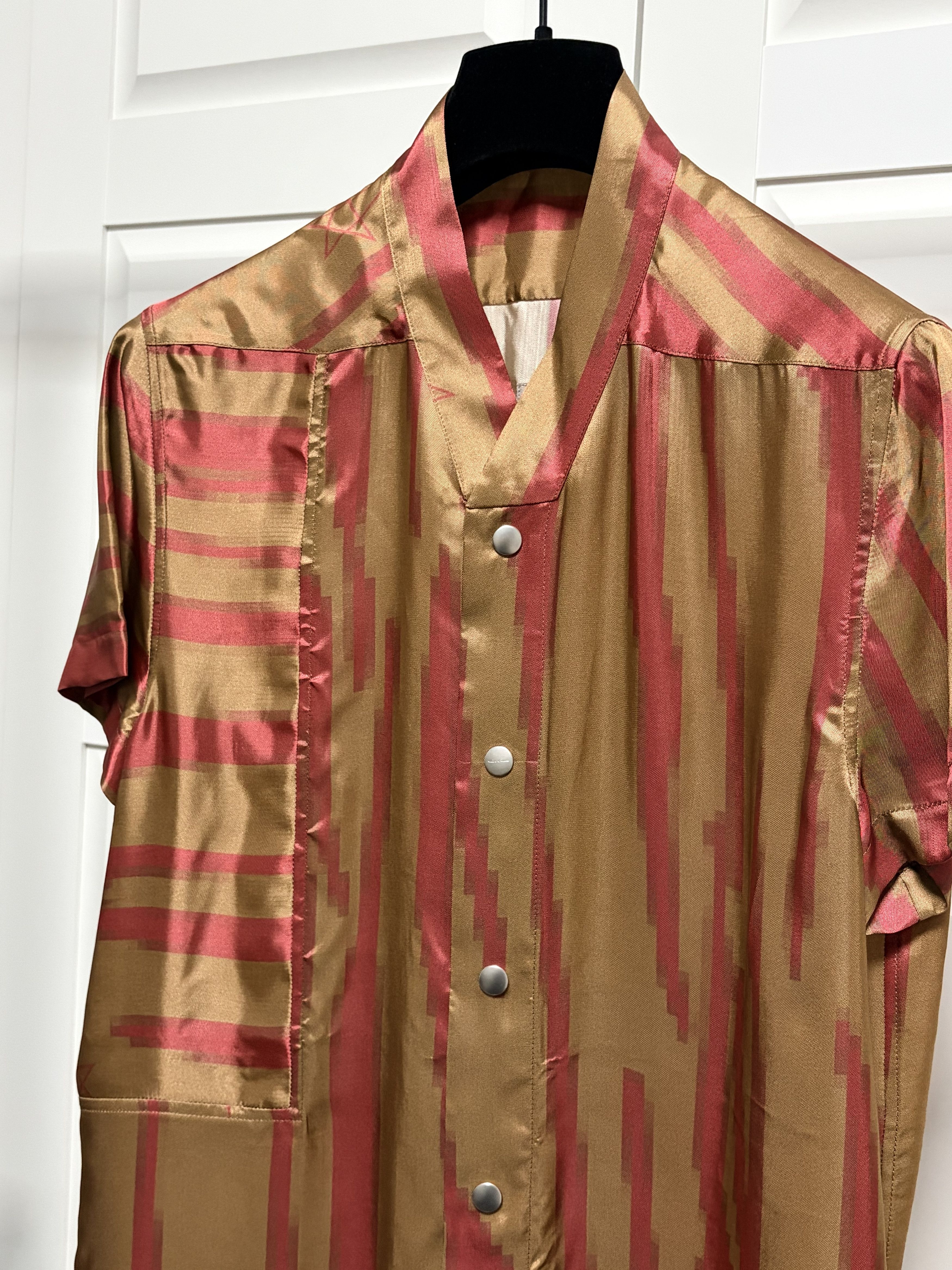 Rick Owens Rick Owens Pentagram Golf Shirts In Honey Size US M / EU 48-50 / 2 - 2 Thumbnail