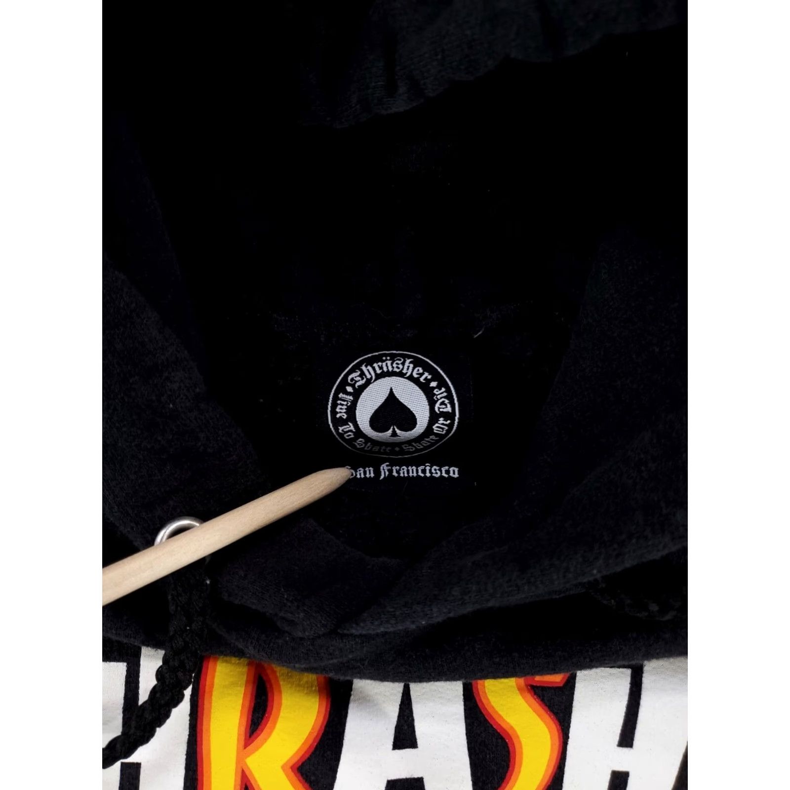 Thrasher Thrasher Hoodie Black Mens M Kangaroo Pouch Drawstring Pullover Shirt Size US M / EU 48-50 / 2 - 3 Thumbnail