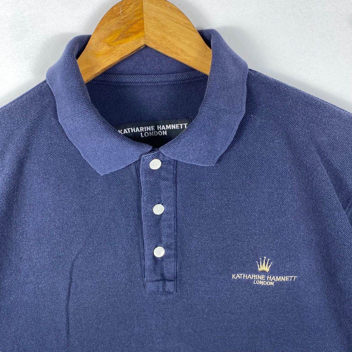 Katharine Hamnett London Vintage KATHARINE HAMNETT LONDON Small Logo Polo Shirt Large Size US L / EU 52-54 / 3 - 2 Thumbnail