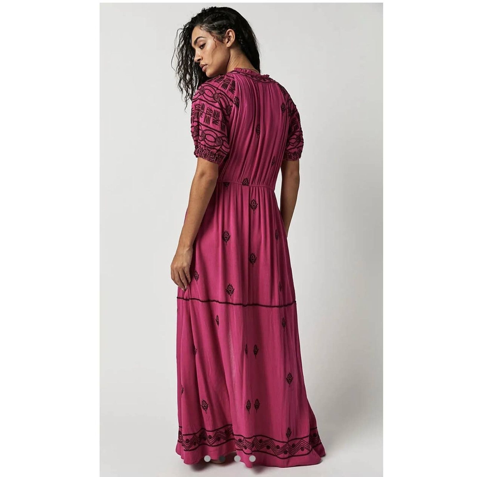 knee length dresses for ladies Free People Free-est Bring The Romance Midi Dress – White Chocolate Couture main image 0