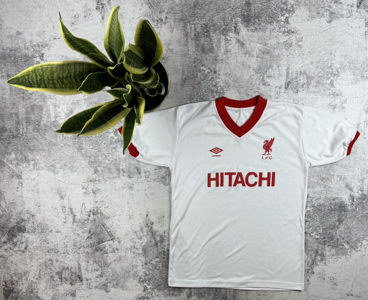 Umbro Liverpool 1979 1980 White Away Reproduction Soccer Football T Shirt Jersey Kit Size US L / EU 52-54 / 3 - 1 Thumbnail