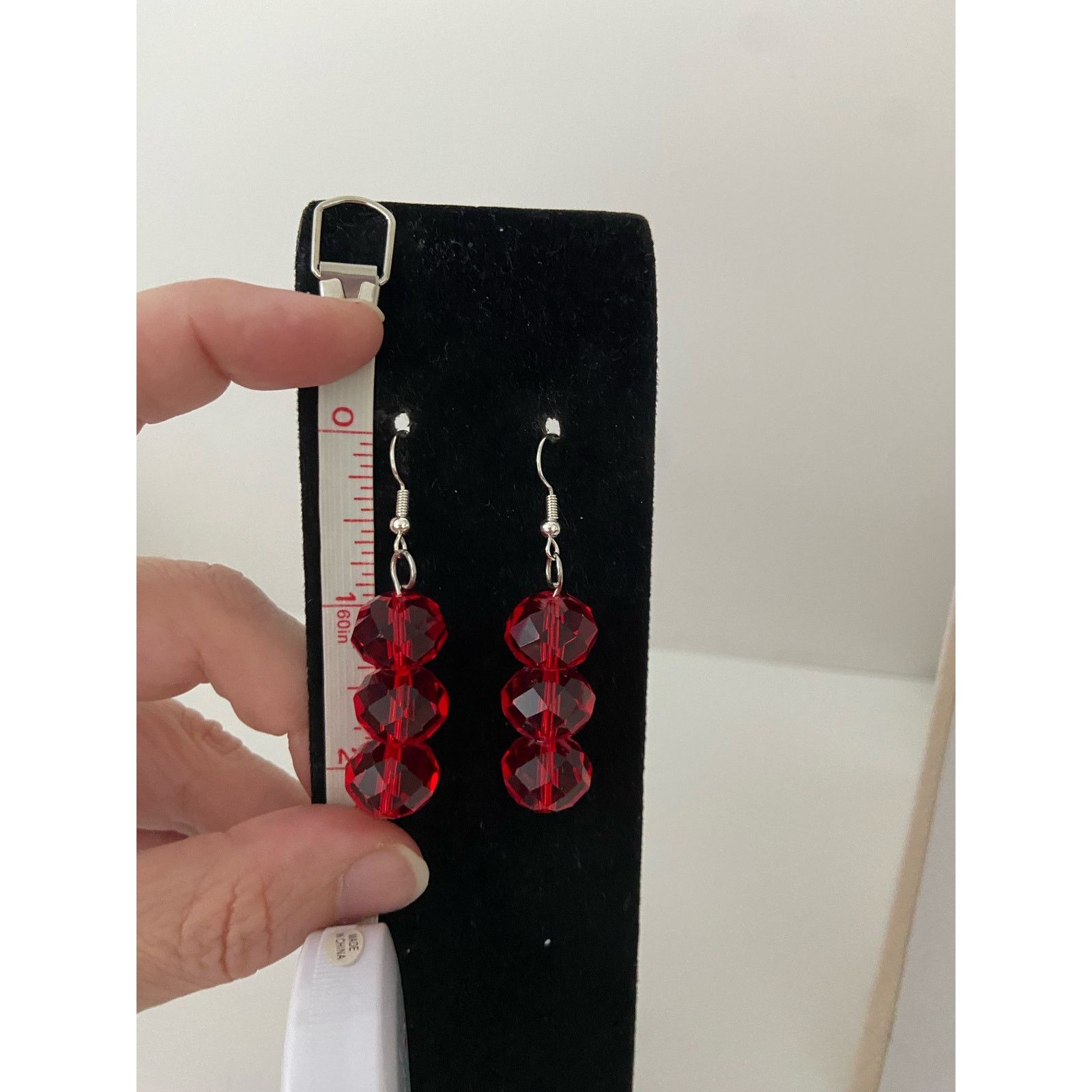 Other red glass bead earrings Size ONE SIZE - 3 Thumbnail