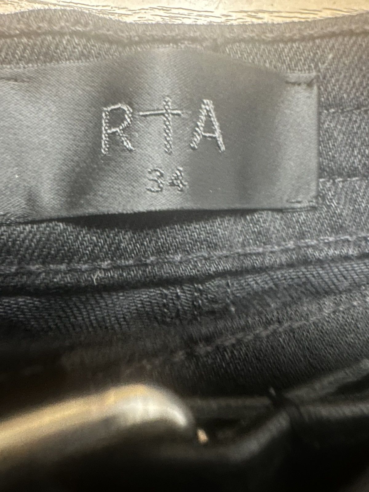 Rta RTA's Bryant Black jeans size 34/34 made with Japanesedenim Size US 34 / EU 50 - 5 Thumbnail