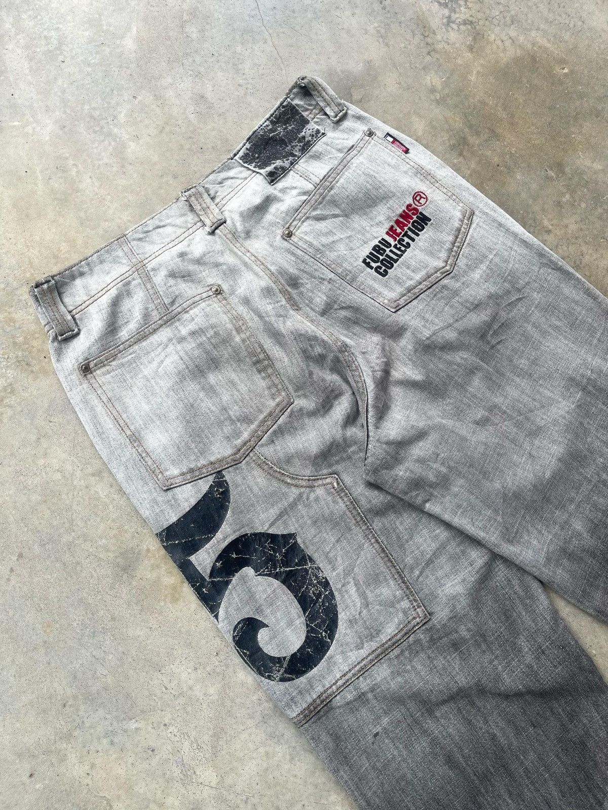 Fubu × JNCO Vintage Y2K Fubu Gradient Dye Jeans Pant Size US 32 / EU 48 - 12 Thumbnail