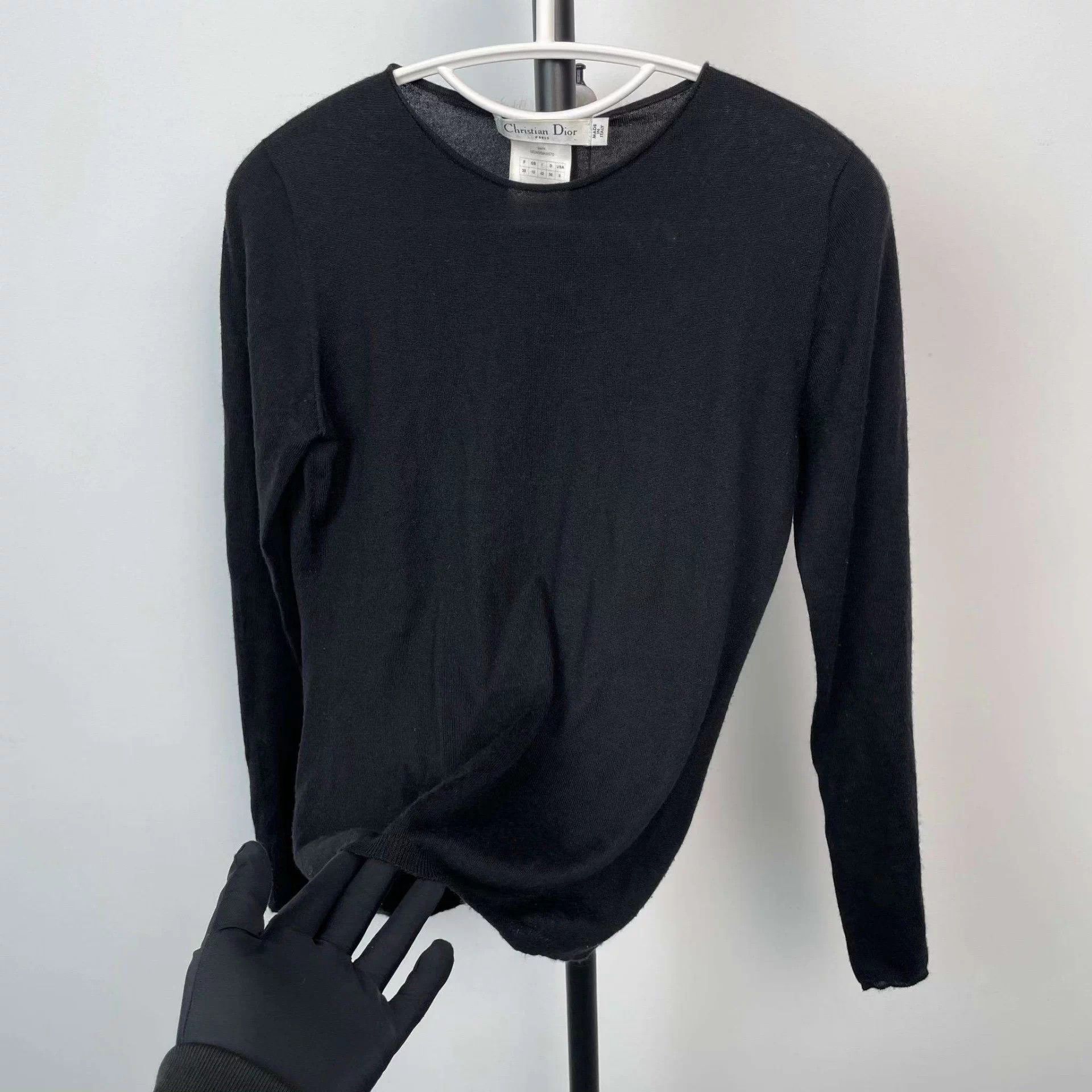 Dior Dior cashmere blend black sweater 38 Size S / US 4 / IT 40 - 6 Thumbnail