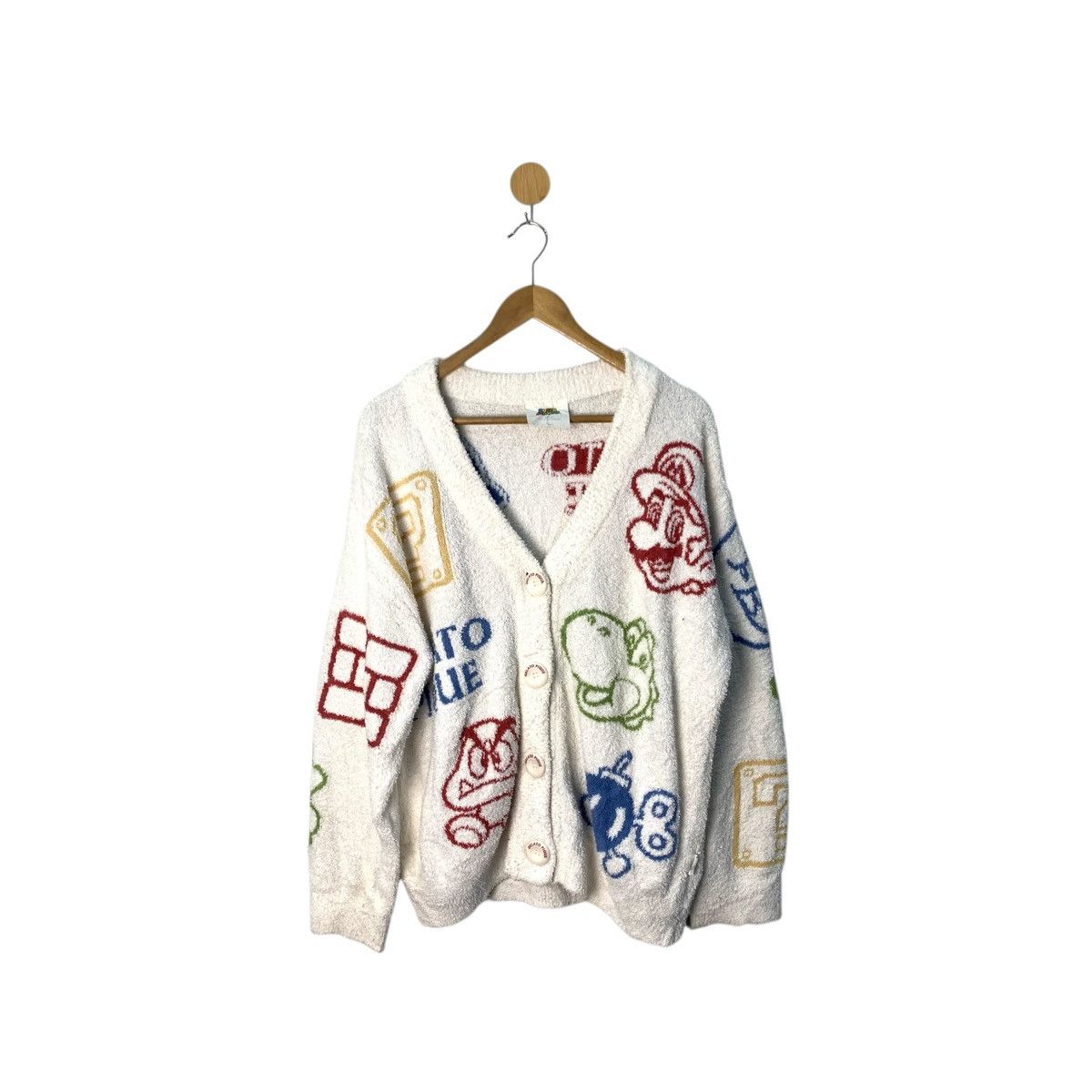 Nintendo Nintendo Super Mario X Gelato Pique Fleece Cardigan Size L Size ONE SIZE - 3 Thumbnail