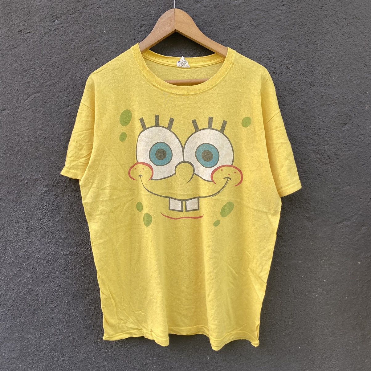 Cartoon Network Thrashed Faded Vintage Y2K Spongebob Squarepants ERD GRUNGE Size US L / EU 52-54 / 3 - 1 Thumbnail