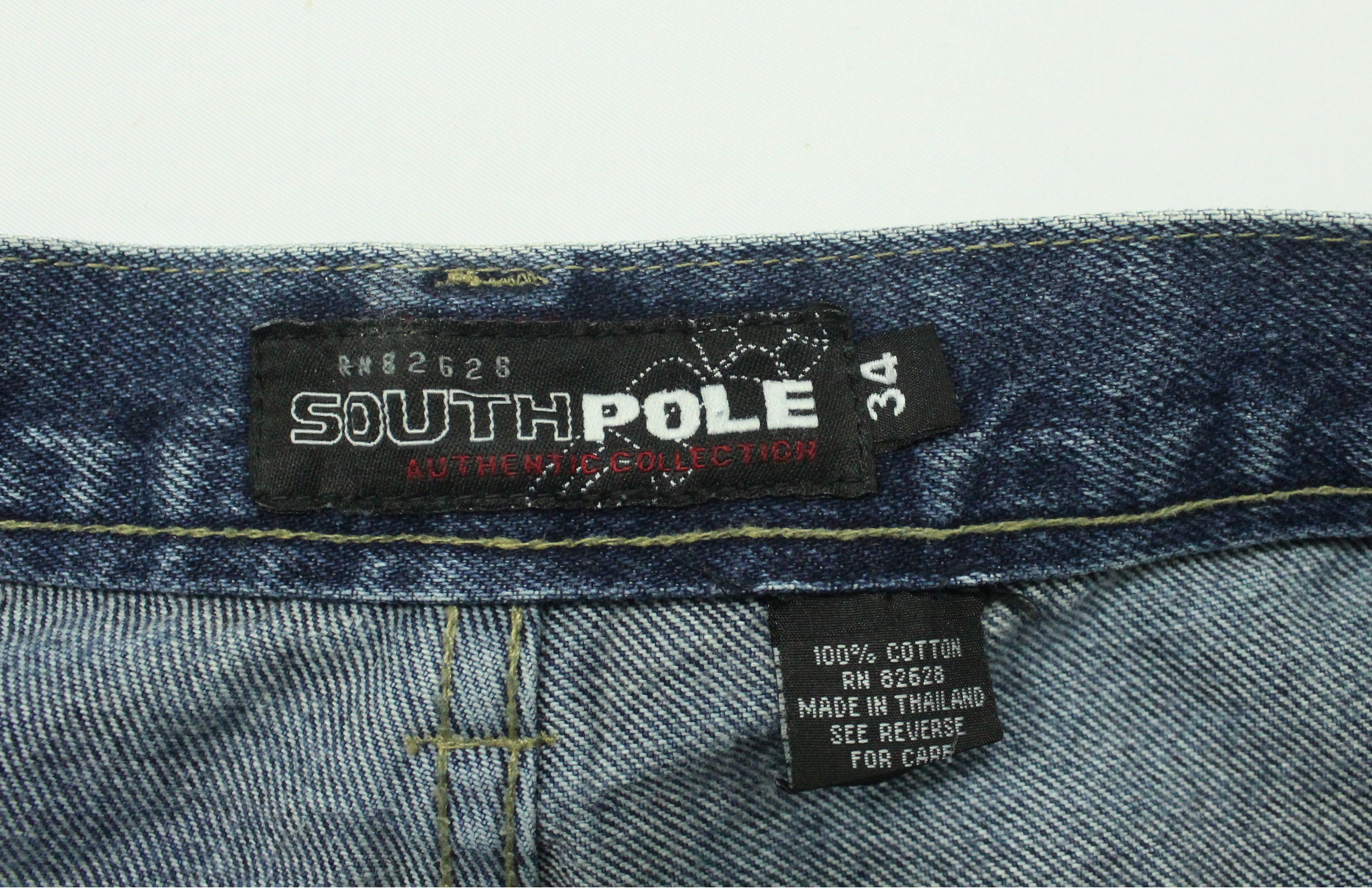 Southpole SOUTHPOLE Denim Vintage Embroidered Logo JNCO Carhartt Size US 34 / EU 50 - 19 Thumbnail