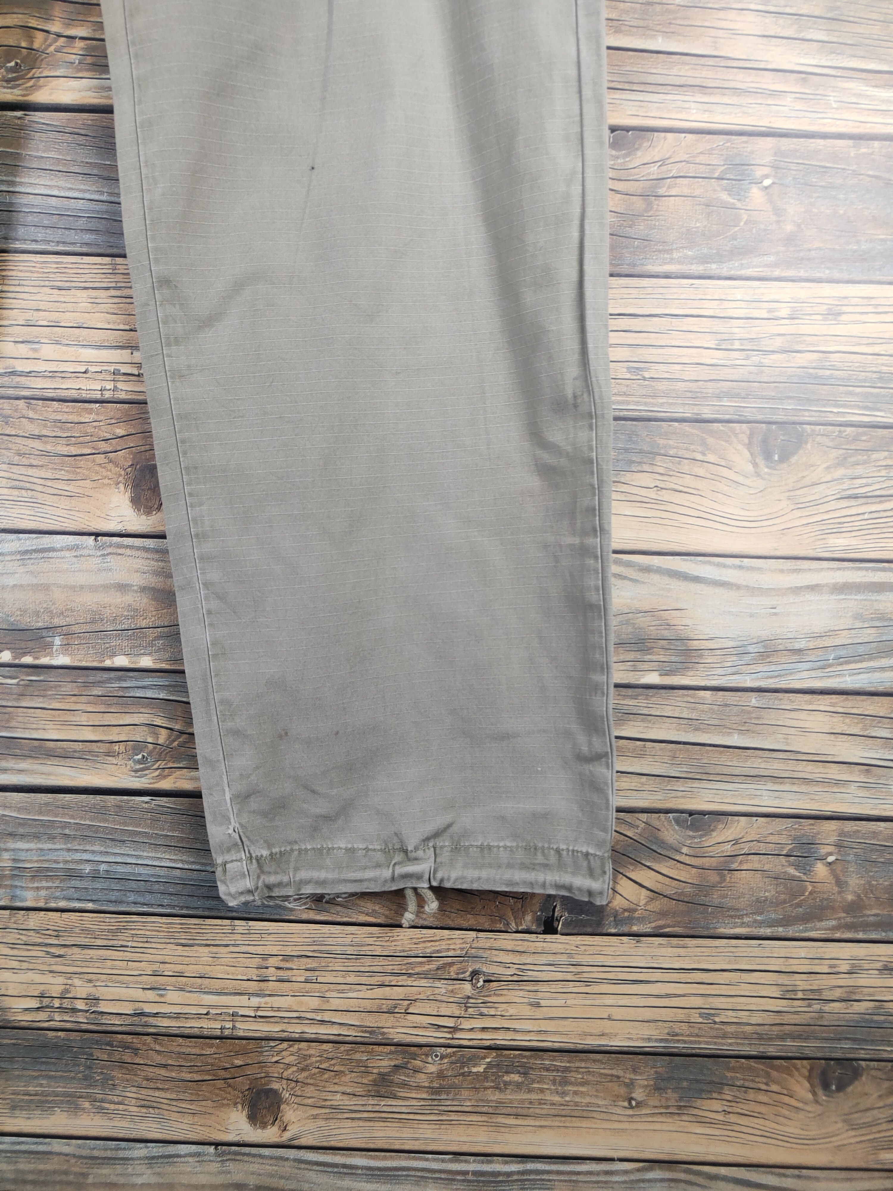 Japanese Brand DL Back Number Olive Faded Multipocket Cargo Pants #46-227T Size US 34 / EU 50 - 7 Thumbnail