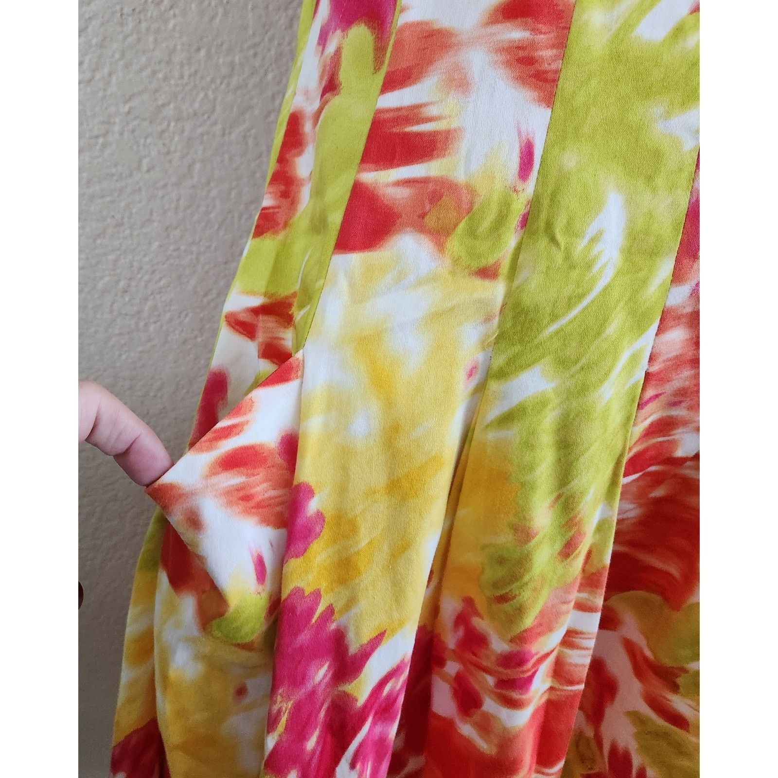 Other American Living Orange Pink Lime Green Fit N Flare Dress 4 Size S / US 4 / IT 40 - 2 Thumbnail