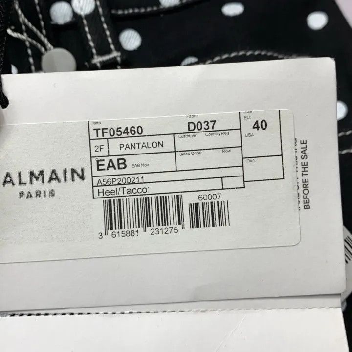 Balmain Balmain SS23 Polka Dot Skinny Jeans for Women -2507 Size 41" - 5 Thumbnail