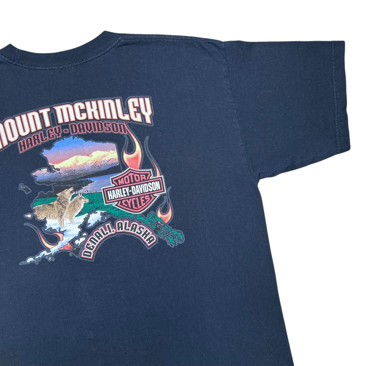 Harley Davidson Vintage 2005 Harley Davidson Motorcycles Denali Alaska Tee Size US XL / EU 56 / 4 - 11 Thumbnail