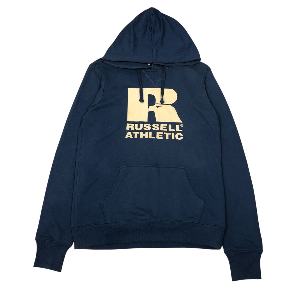 📌Vintage Hoodie Pull Over Russell Athletic Big Logo