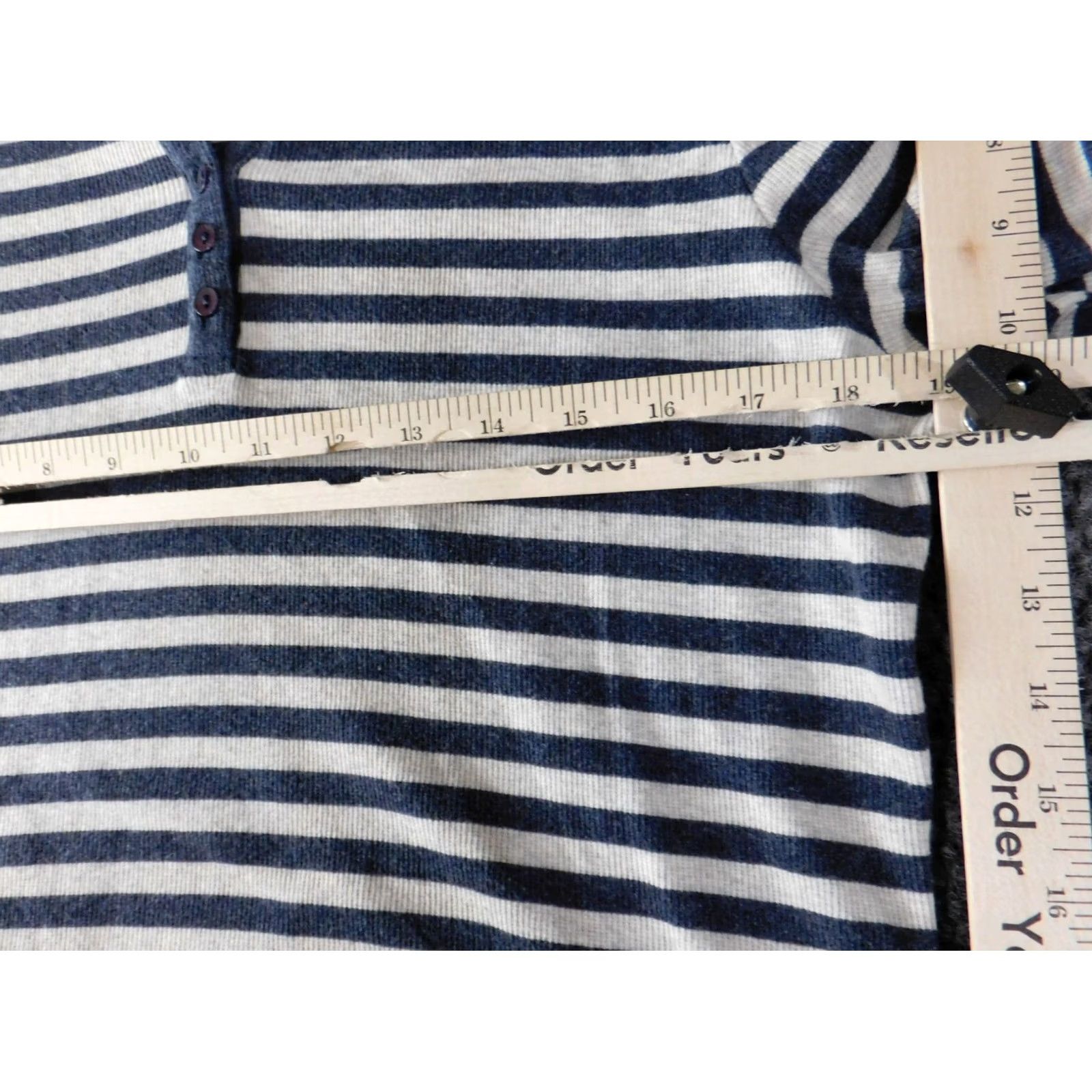 Croft & Barrow Croft & Barrow Womens Sweater Large Blue Striped Pullover Crew Neck Knit Long Sleeve Stretch Classic Size L / US 10 / IT 46 - 6 Thumbnail
