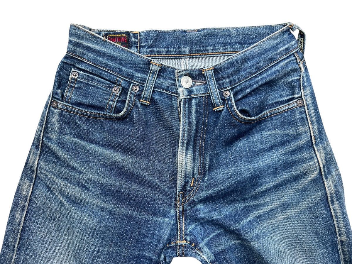 Vintage Vtg Something Edwin Distressed Selvedge Denim Jeans 26x29 Size 26" / US 2 / IT 38 - 7 Thumbnail