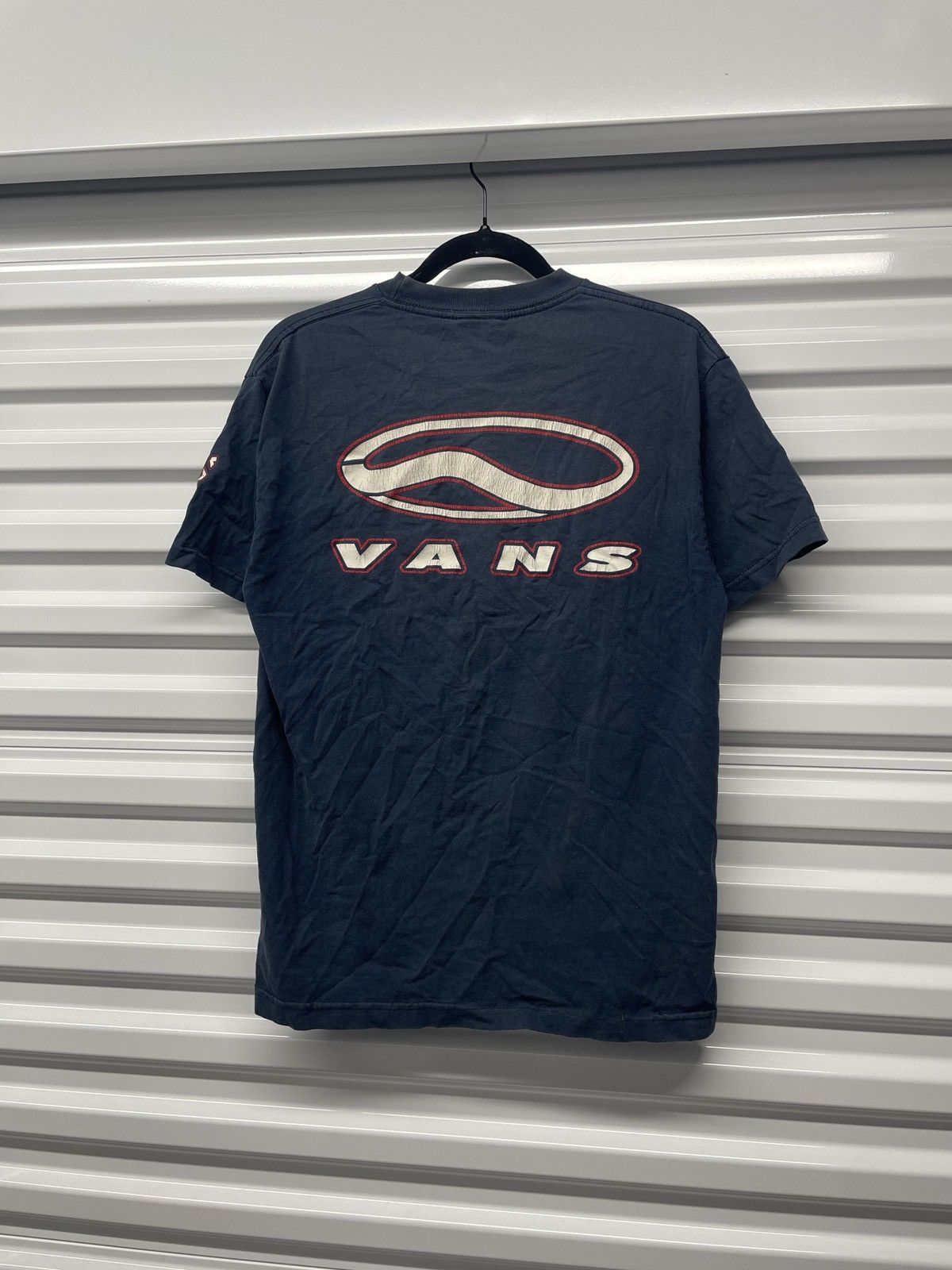Vans Vintage 90s 00s Vans faded box logo tshirt Size US M / EU 48-50 / 2 - 3 Thumbnail