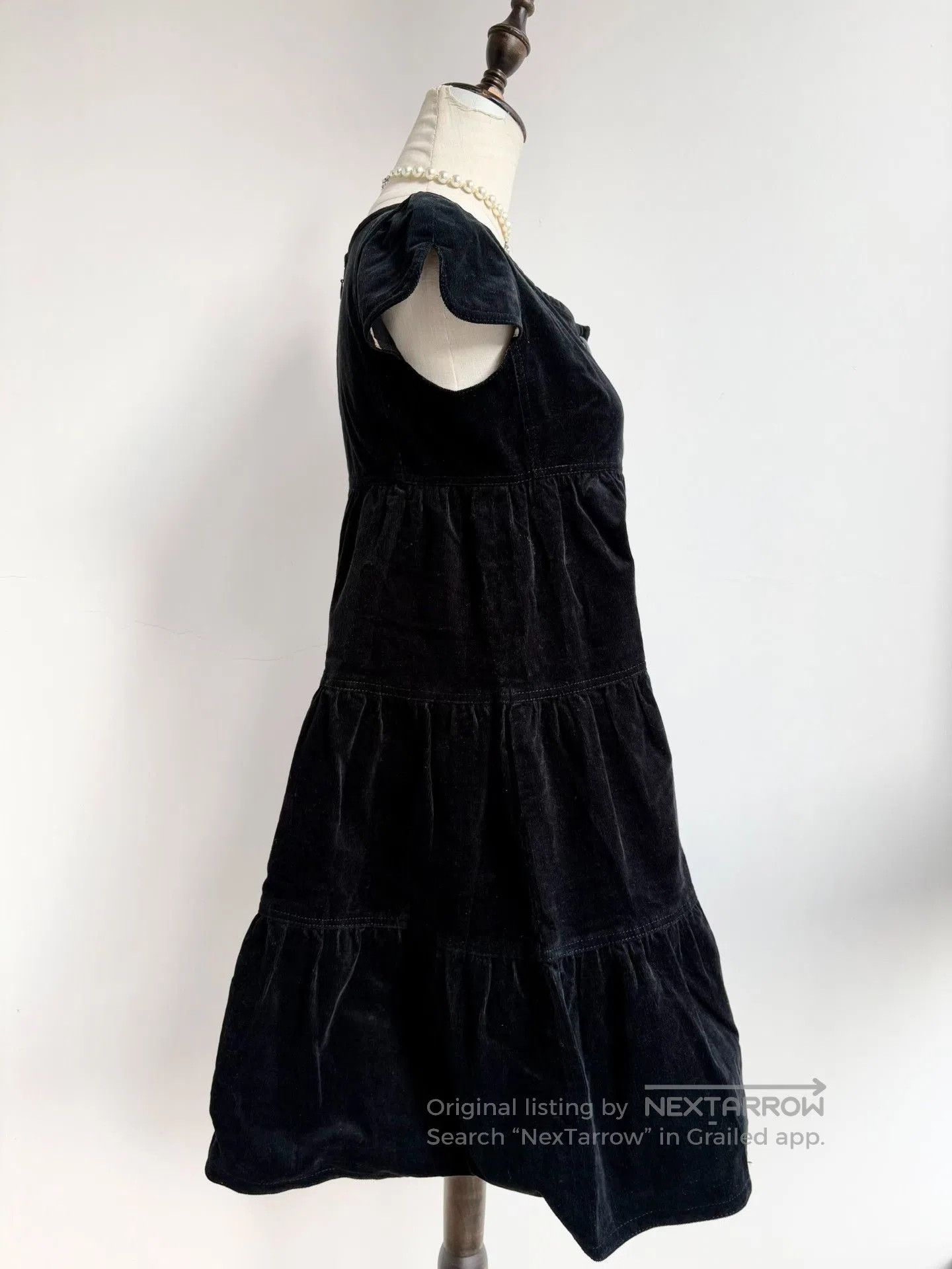 Vivienne Westwood Burberry Black Corduroy Dress. Size XS / US 0-2 / IT 36-38 - 3 Thumbnail