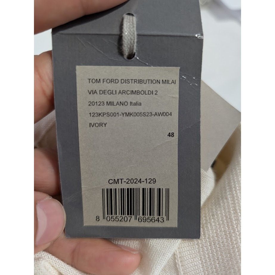 Tom Ford o1rshd1 CC20 Polo Shirt in White Size US M / EU 48-50 / 2 - 16 Thumbnail