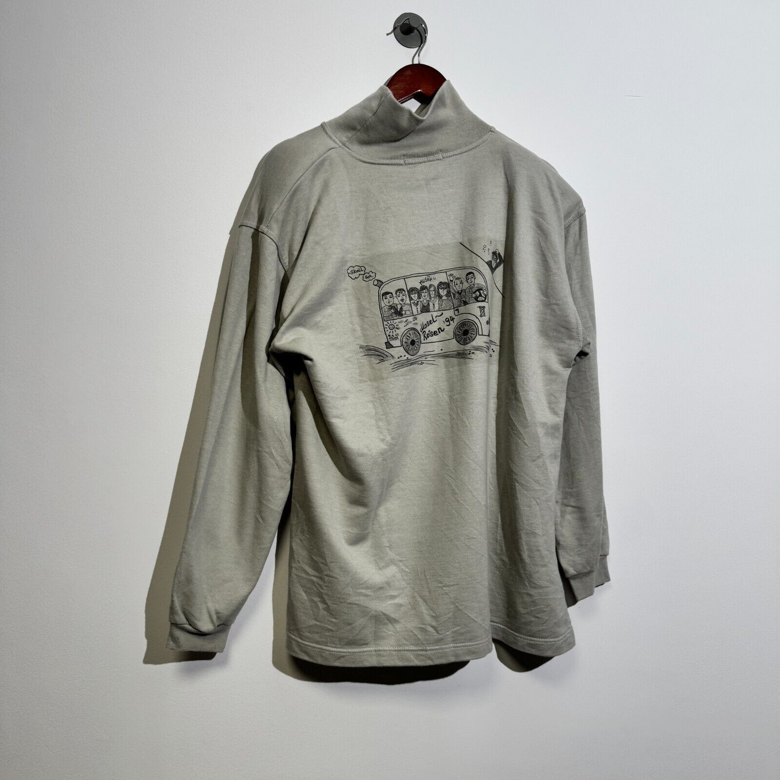 Vintage Vintage Unisex Gray Cotton Turtleneck Sweater Size L Regular Size US L / EU 52-54 / 3 - 9 Thumbnail