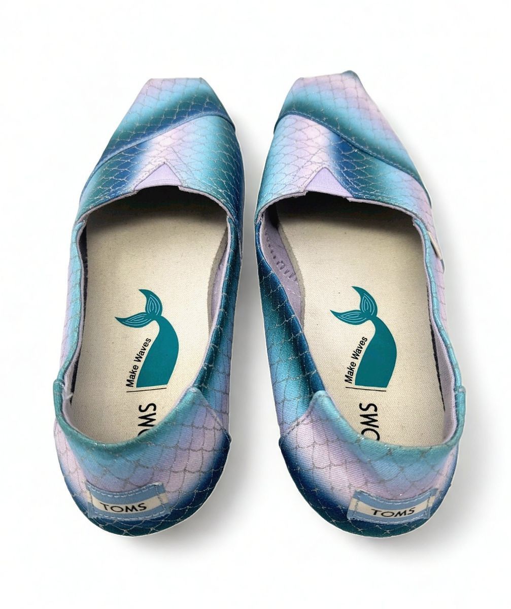 Toms TOMS Alpargata Mermaid Scale Flats Canvas Slip On Size 9 Size US 9 / IT 39 - 5 Thumbnail