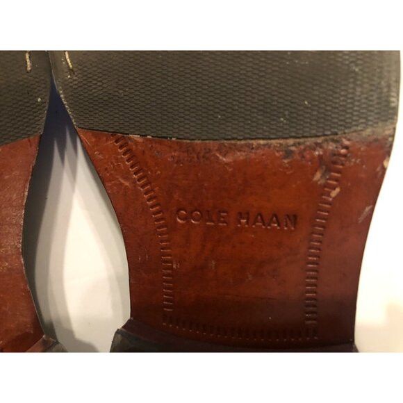 Cole Haan cole haan men's gray leather dress shoes size: 8M Size US 8 / EU 41 - 8 Thumbnail