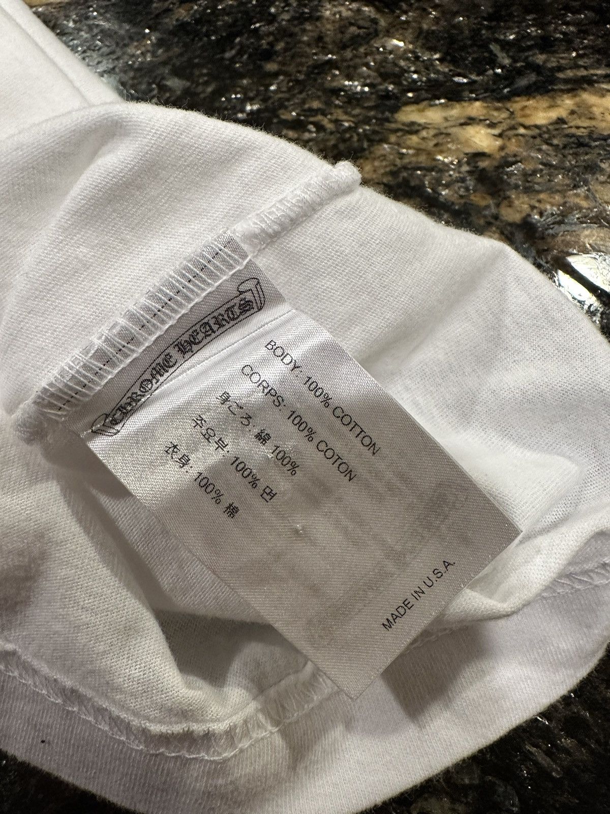 Chrome Hearts Chrome Hearts Script Logo White Short Sleeve T-Shirt Size US XL / EU 56 / 4 - 12 Thumbnail