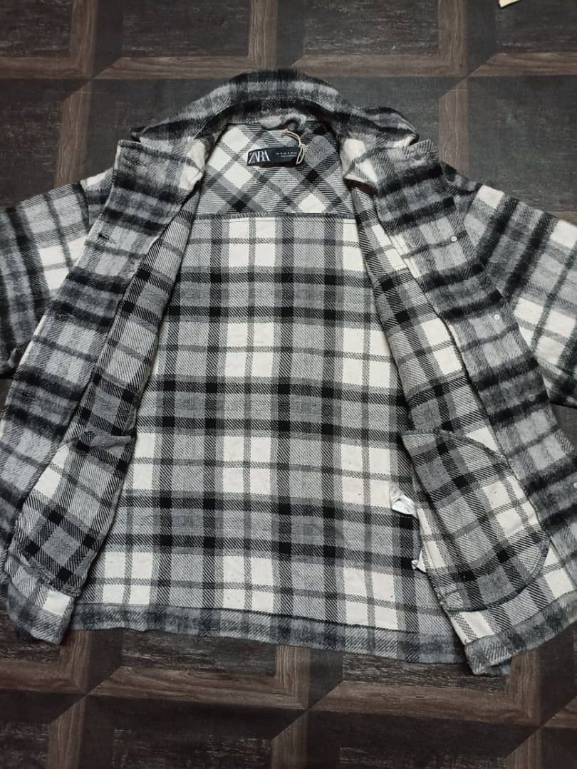 Flannel × Zara Zara Wool Flannel Style Button Jacket Size M / US 6-8 / IT 42-44 - 6 Thumbnail