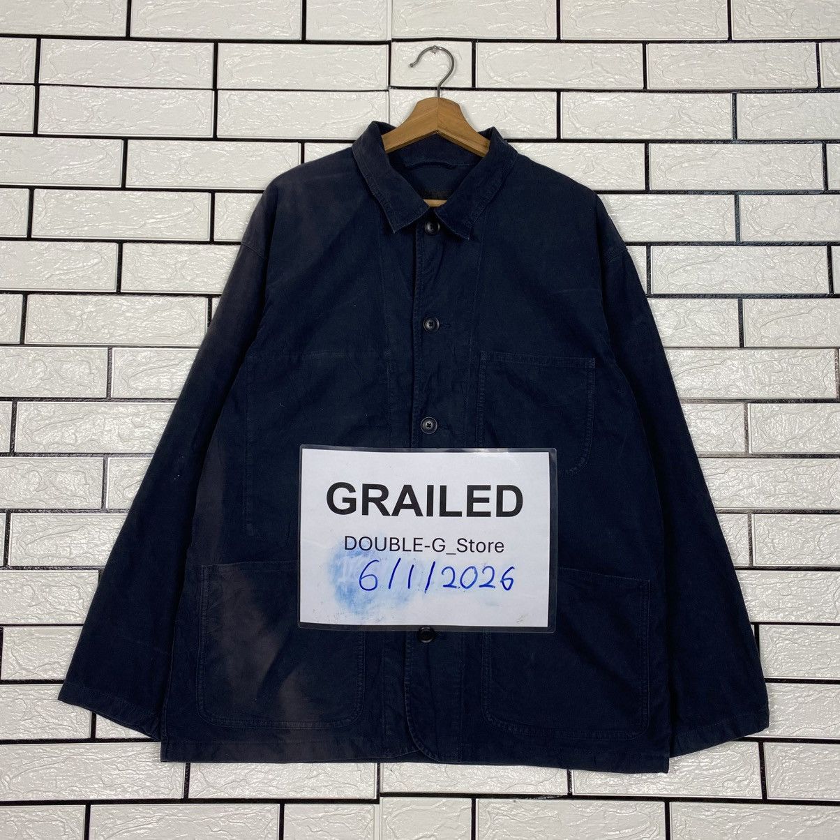 📌Vintage Chore Work Jacket Uniqlo Multi Pocket Issey Miyake