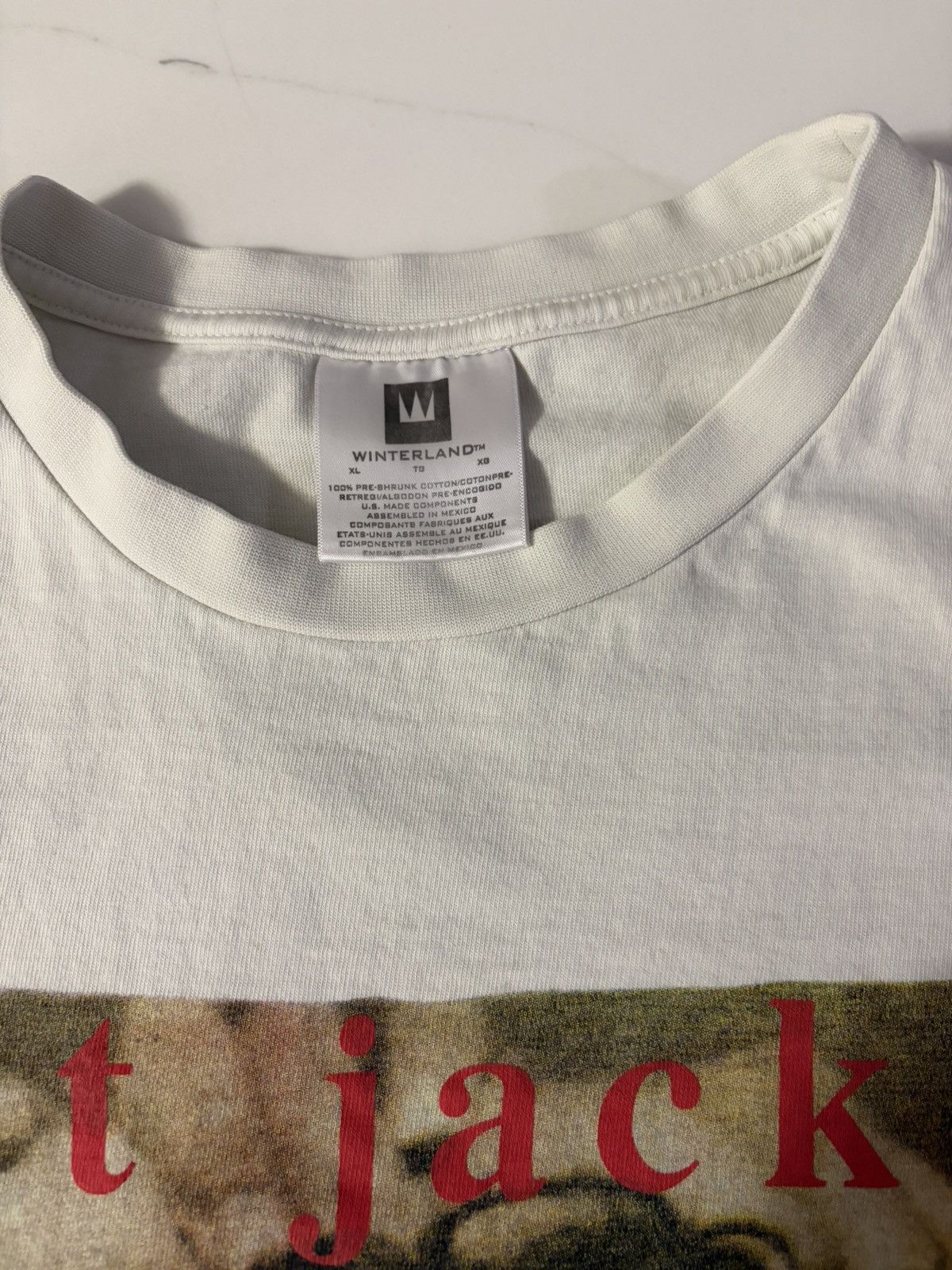 Vintage Winterland Janet Jackson 93-94 world tour t shirt Size US XL / EU 56 / 4 - 2 Thumbnail