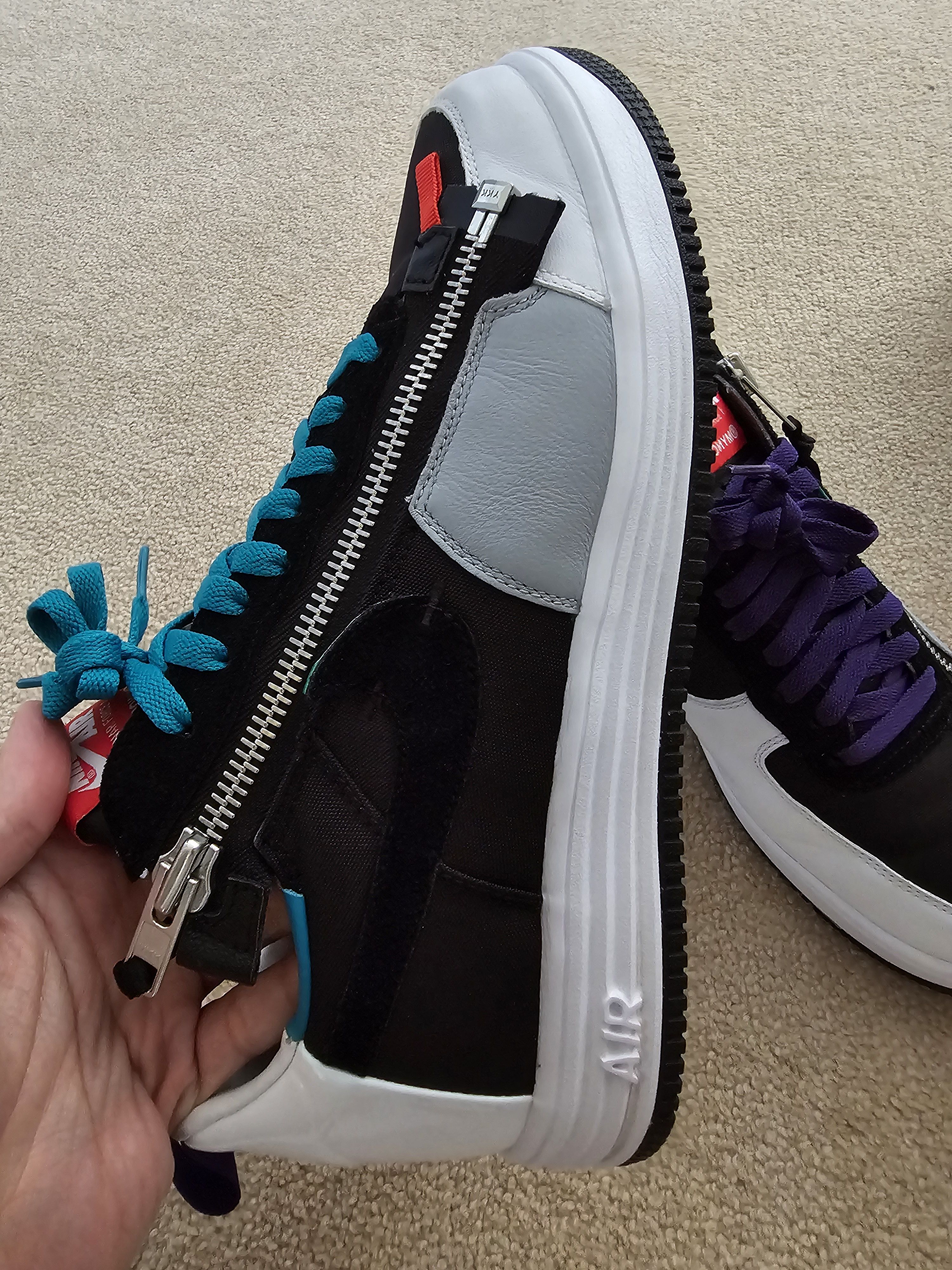 Acronym × Nike Acronym x Nike Lunar Force 1 SP Zip Green/Purple/Black Size US 9.5 / EU 42-43 - 5 Thumbnail