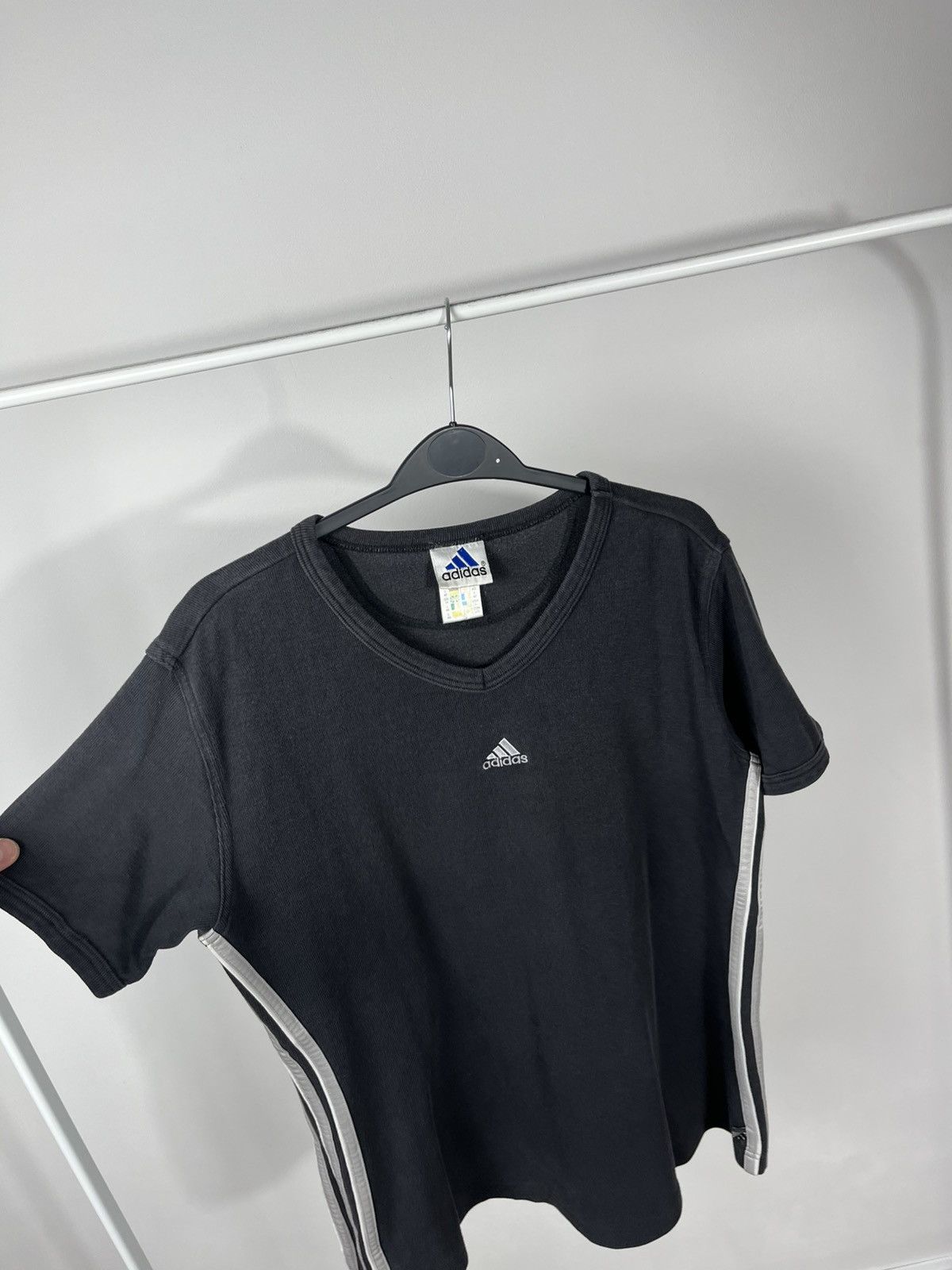 Adidas Vintage Adidas T Shirt Faded Gray Short Sleeve Size L Size L / US 10 / IT 46 - 7 Thumbnail
