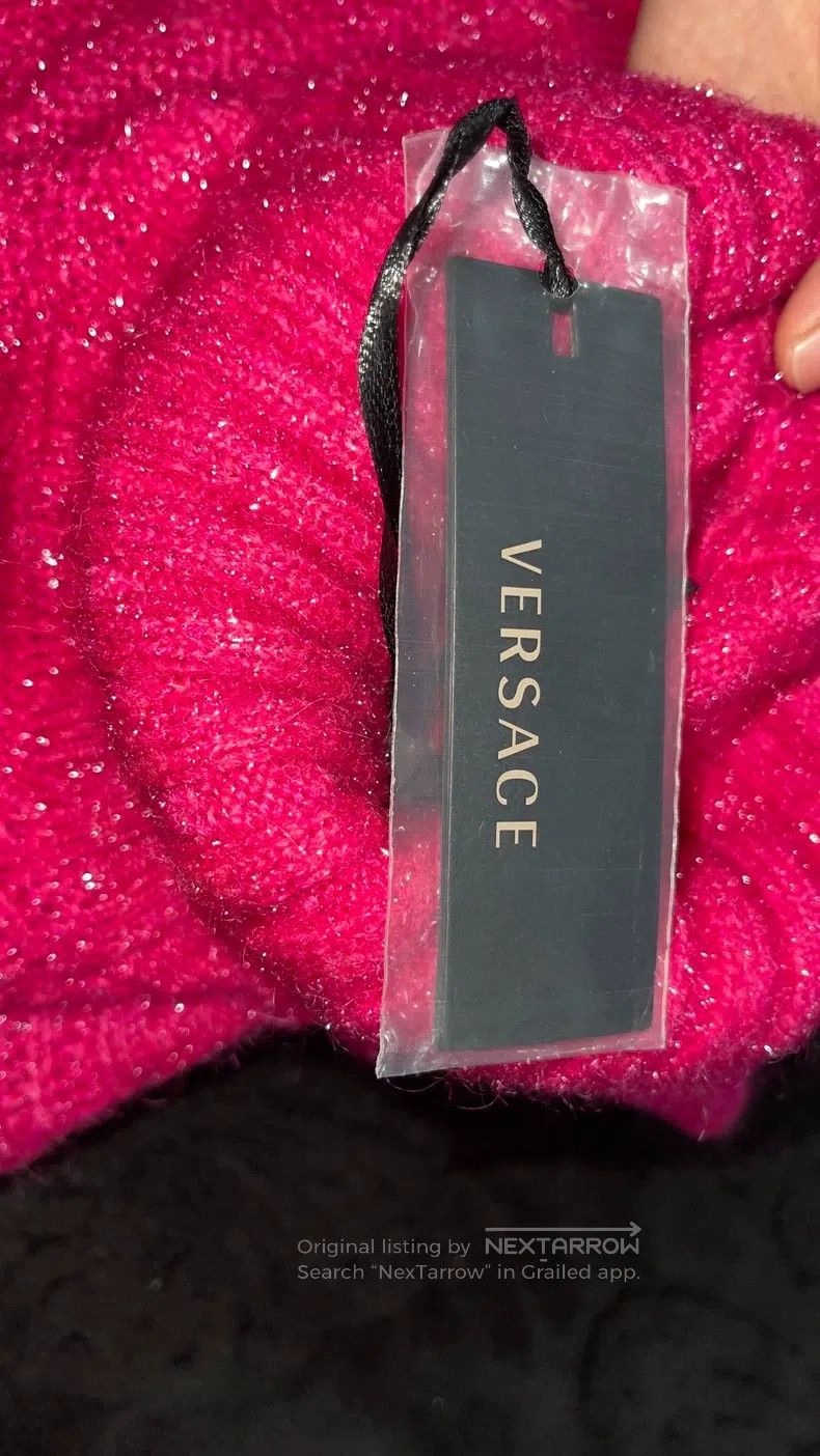 Versace Versace Main line women's pink knitted sweater Size M / US 6-8 / IT 42-44 - 5 Thumbnail