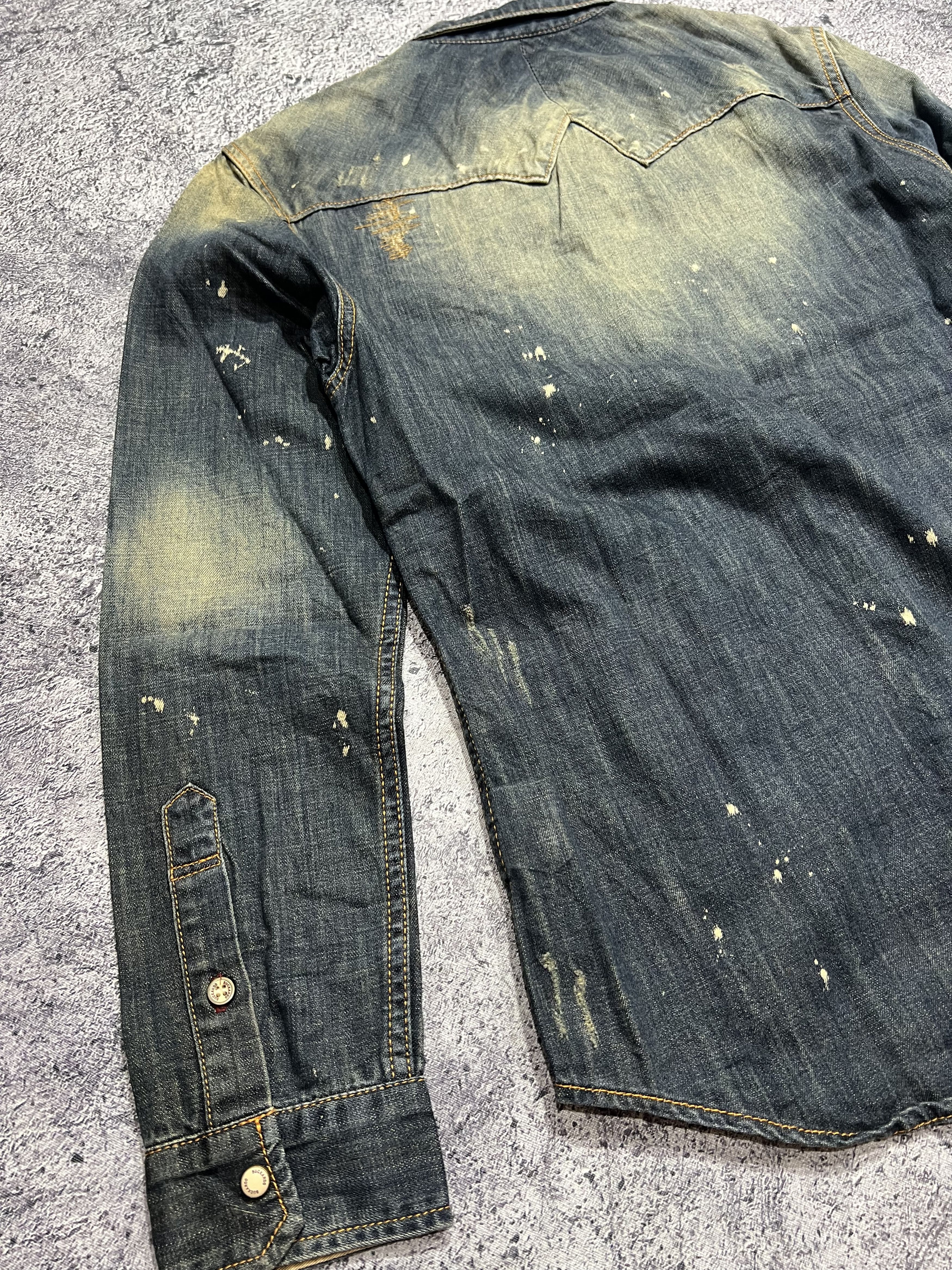 Japanese Brand 2000s Archival Buckaroo Hysteric Mudwash Shirt y2k Lgb Ifsix Size US M / EU 48-50 / 2 - 7 Thumbnail