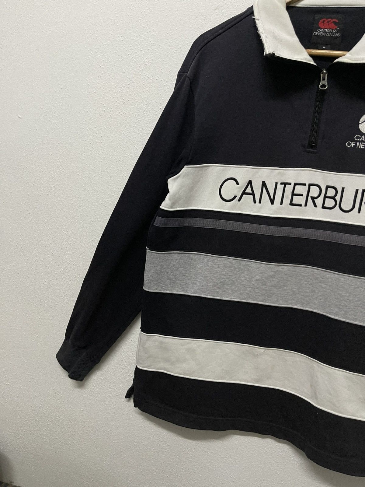 Canterbury of New Zealand × Vintage VINTAGE CANTERBURY OF NEW ZEALAND HALF ZIPPER SPELL OUT Size US M / EU 48-50 / 2 - 4 Thumbnail
