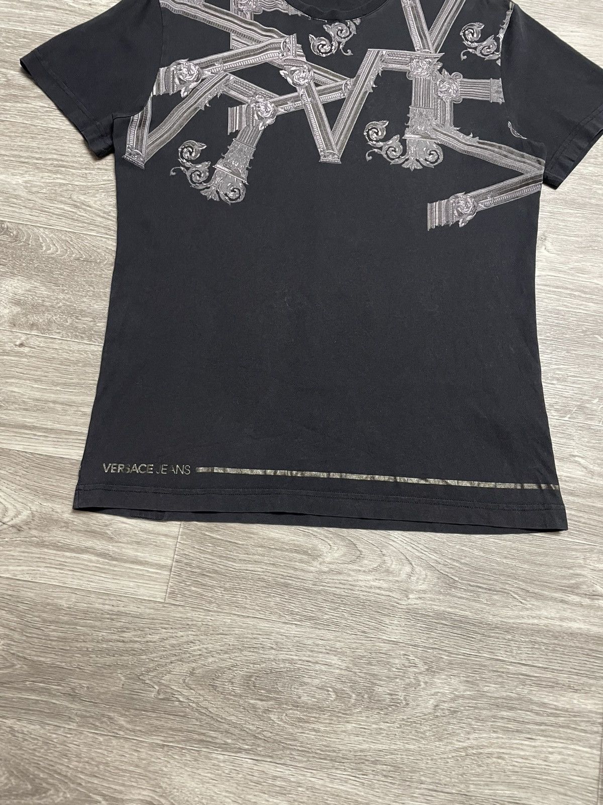 Versace Versace Jeans Couture Baroque Graphic Tee Black Size US M / EU 48-50 / 2 - 3 Thumbnail