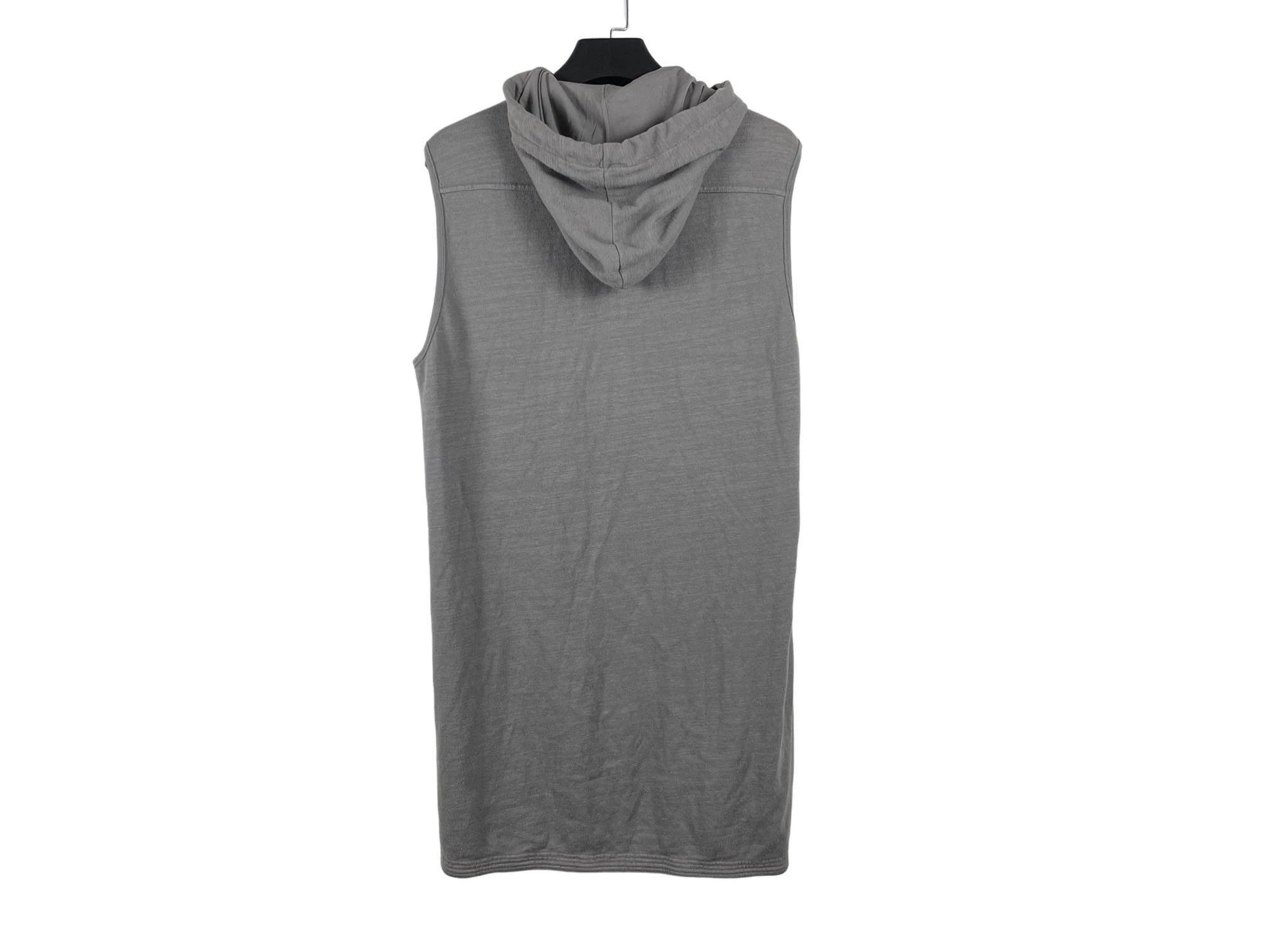 Rick Owens Rick Owens DRKSHDW Gray Sleeveless Zipper Hoodie Size US L / EU 52-54 / 3 - 2 Thumbnail