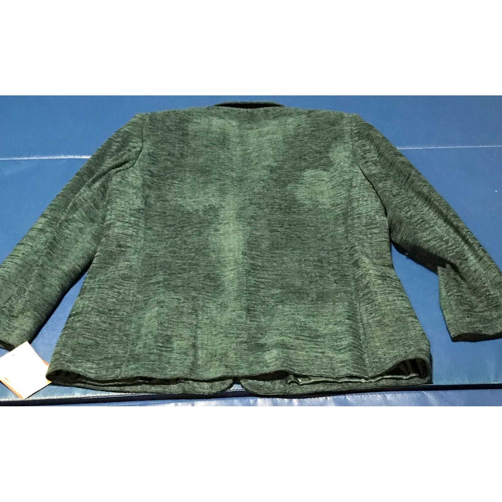 Vintage VINTAGE Blazer Women 18 Teal 90s NWT Joan Leslie Acylic Relaxed Buttoned Cardigan? Size XXL / US 16-18 / IT 52-54 - 4 Thumbnail