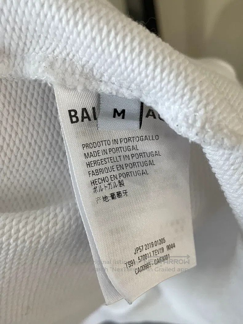 Balenciaga Balenciaga White letter logo sweatshirt size m Size US M / EU 48-50 / 2 - 9 Thumbnail