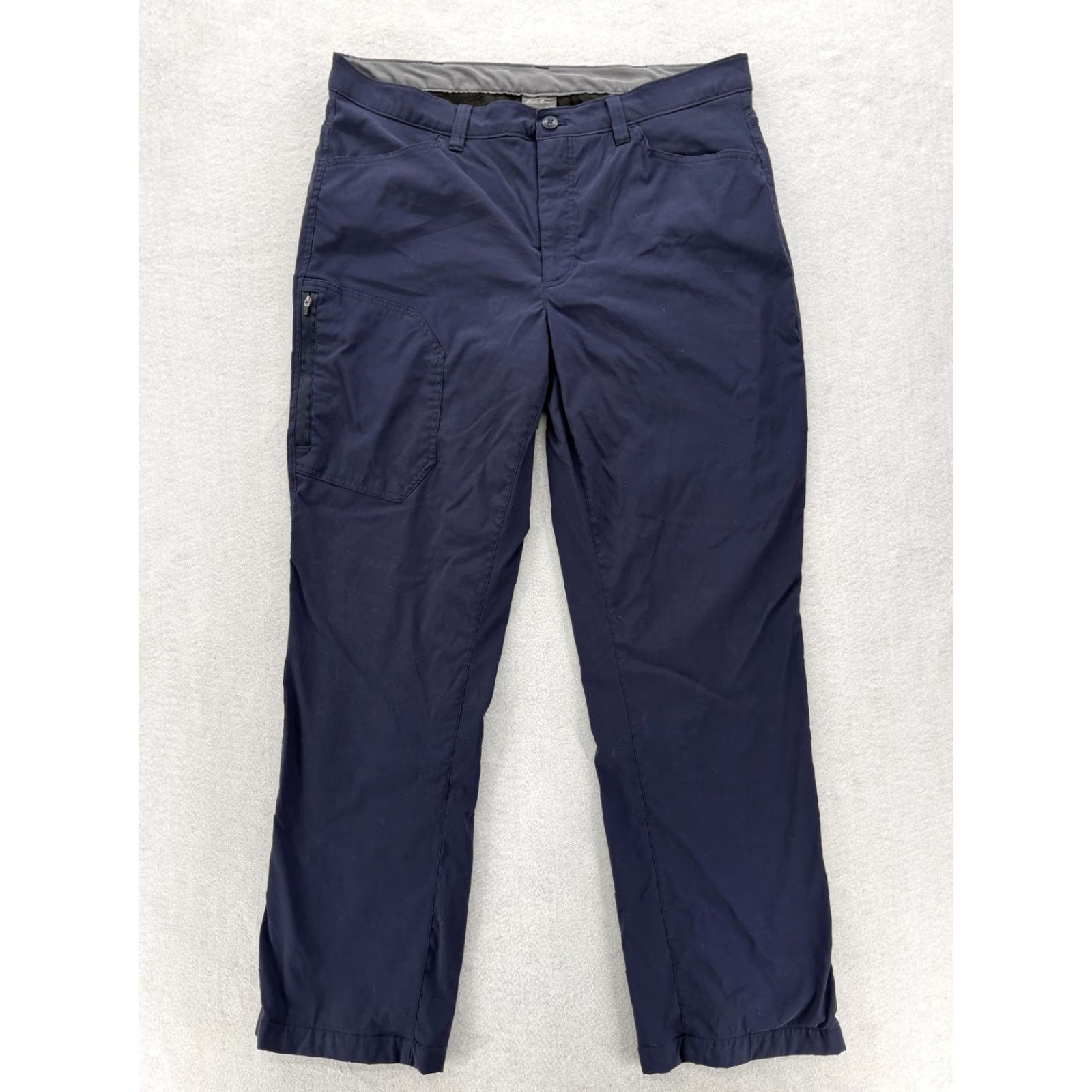 Eddie Bauer Eddie Bauer Fleece Lined Tech Pants Mens 38x32 Blue Softshell Hiking Winter Camp Pants Mens Regular Khakis Nylon Spandex Polyester Size US 38 / EU 54 - 2 Thumbnail