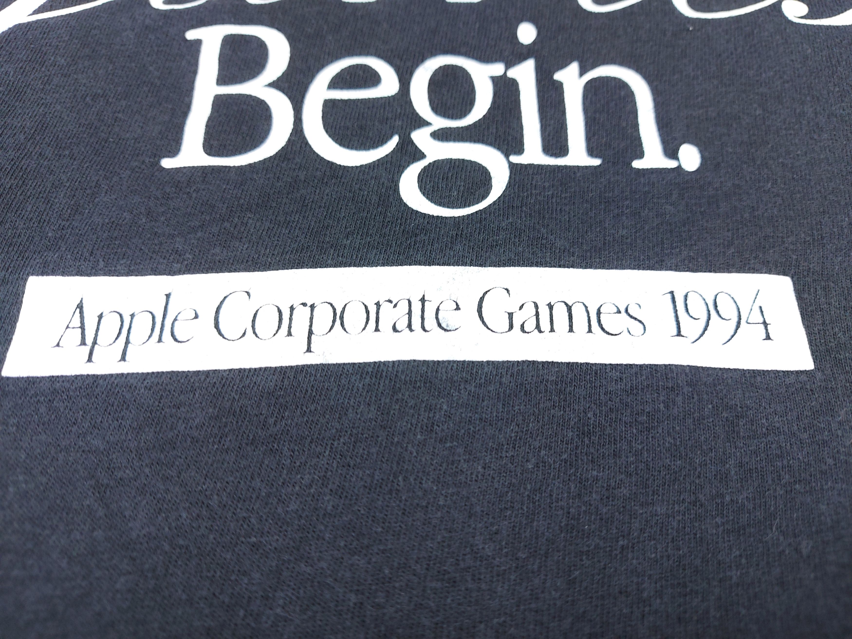 Apple × Vintage Vintage 90s Apple Inc Let The Games Begin TEE Size US XL / EU 56 / 4 - 3 Thumbnail