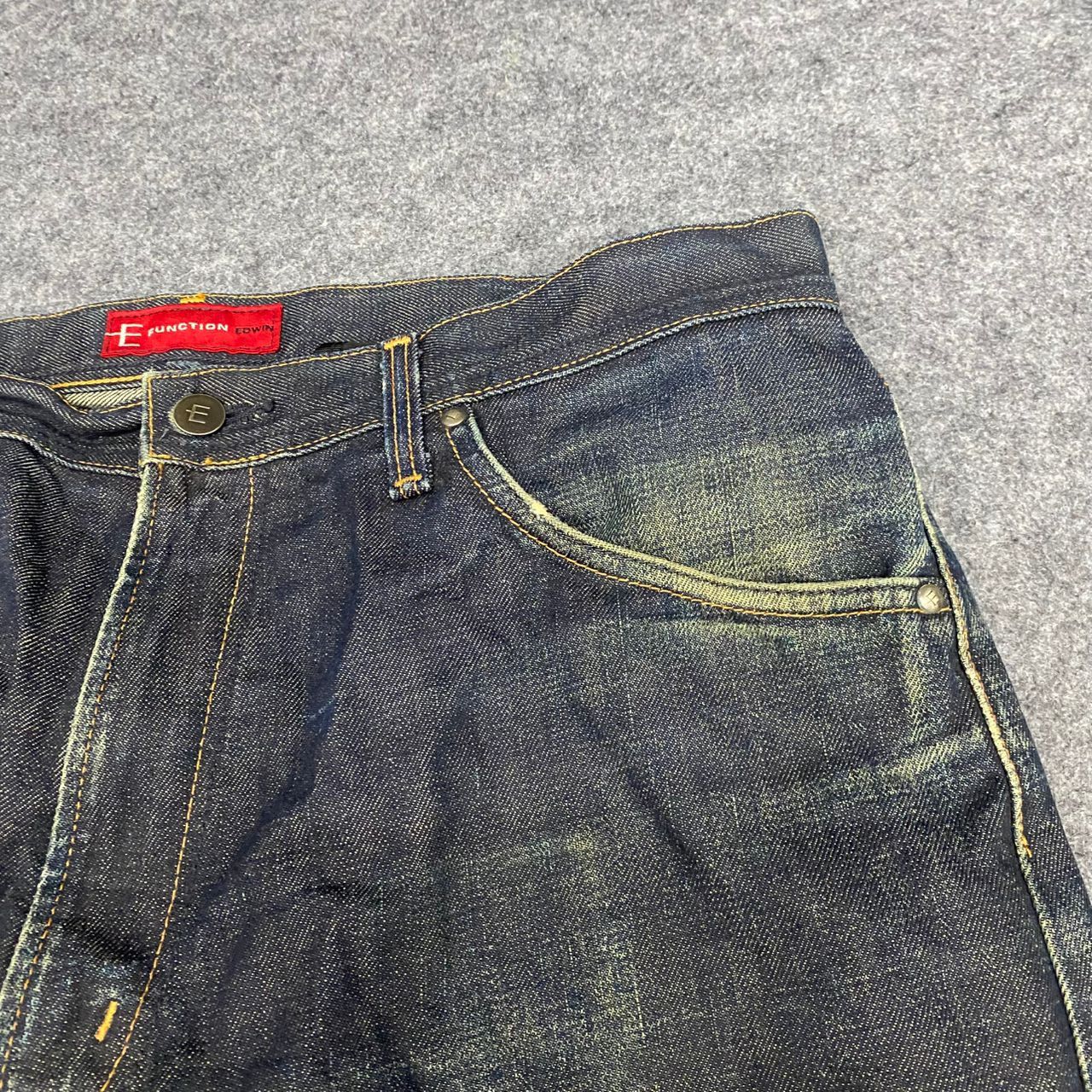 Edwin Vintage Edwin Baggy Distressed Denim Size US 35 - 11 Thumbnail