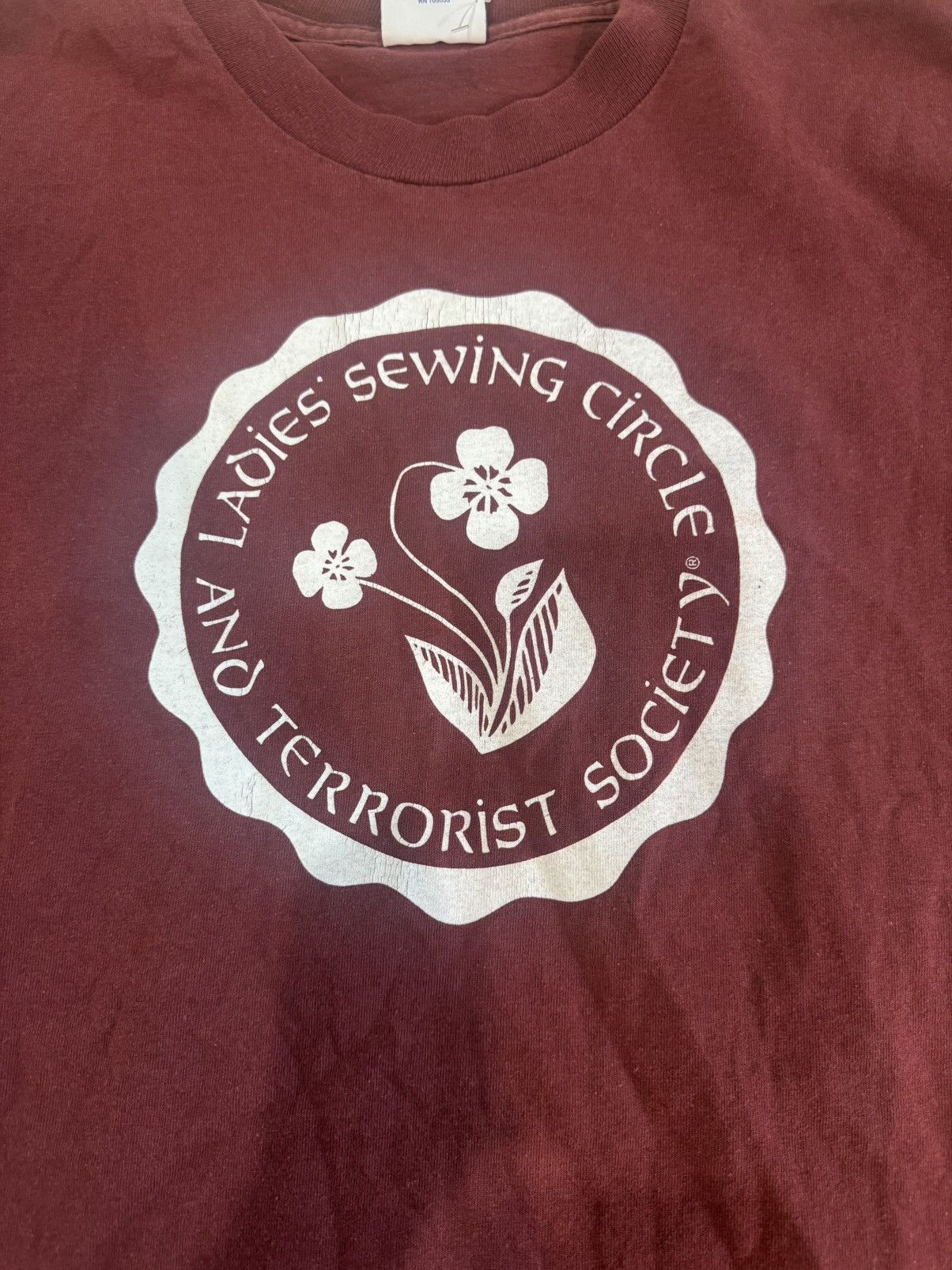 Vintage RARE 90s LADIES SEWING CIRCLE AND TERRORIST ORG Size US L / EU 52-54 / 3 - 2 Thumbnail