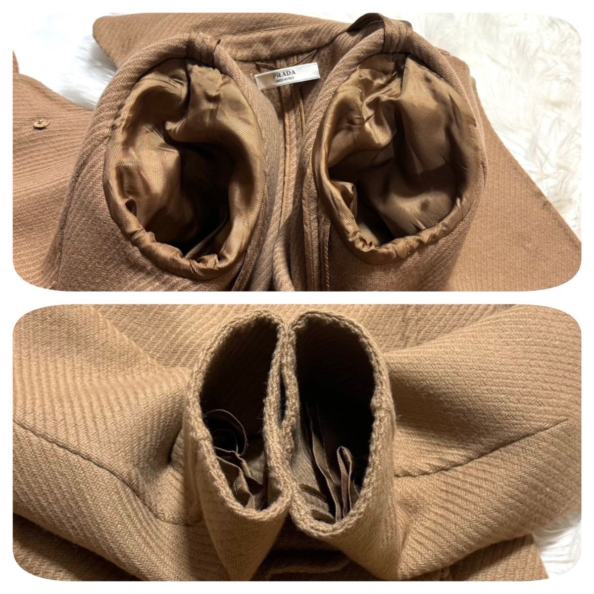 Prada e Prada Runway Coat with Eyelet Studs and Ribbon, Size 38 Size XS / US 0-2 / IT 36-38 - 3 Thumbnail