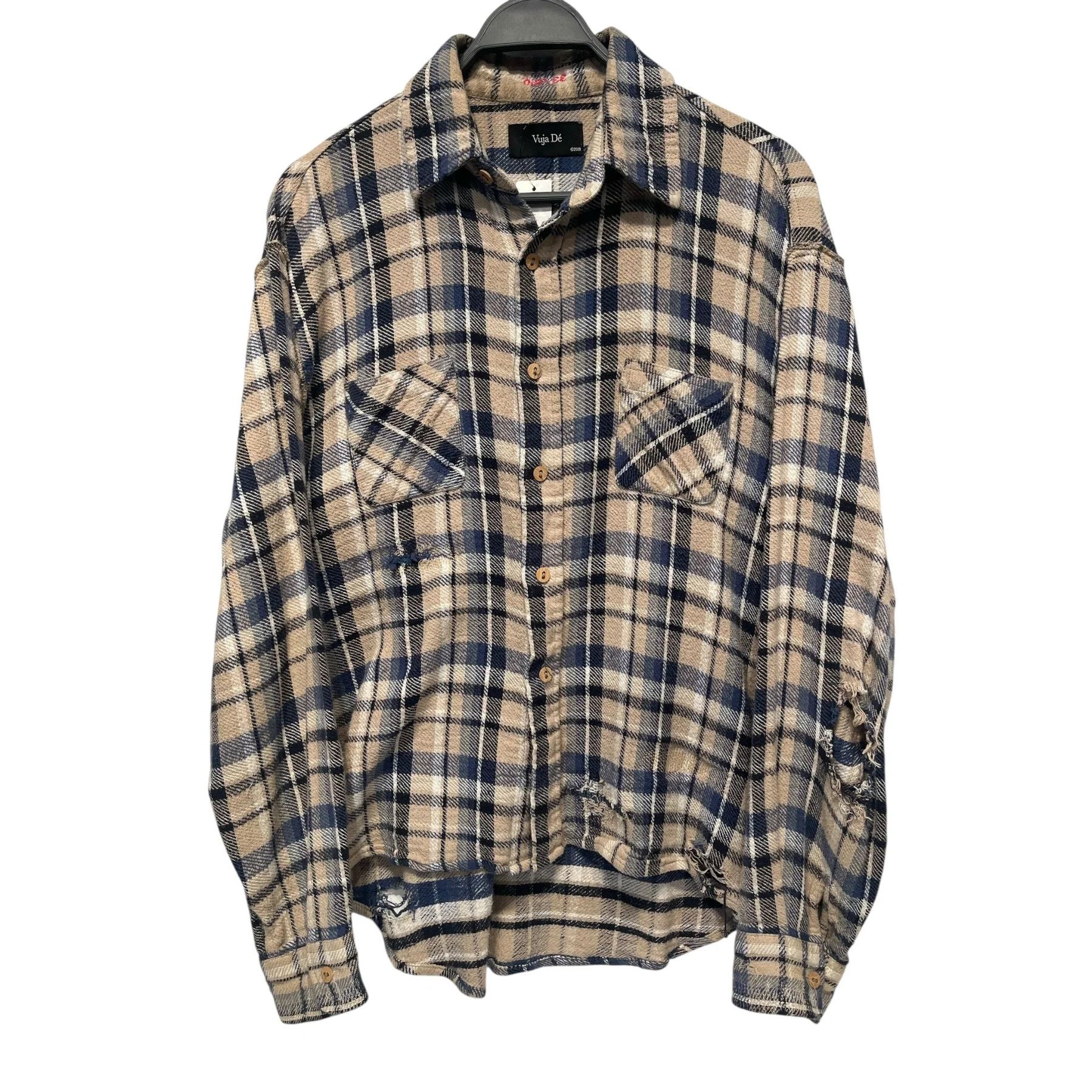 トップス vujade ROSS CHECK FLANNEL IN CASHMERE L Vuja De Ross Check Flannel in Cashmere & Cotton | Grailed